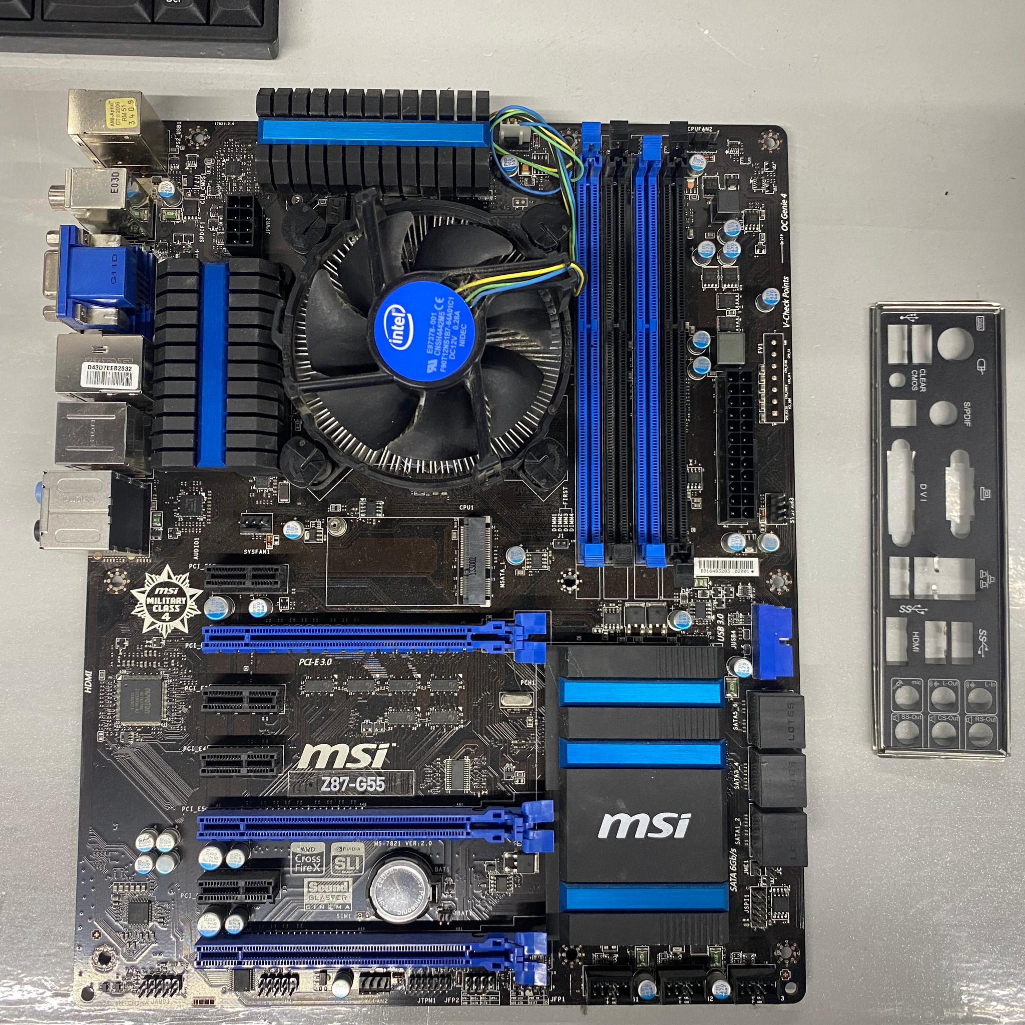 MSI Z87-G55 Gaming Motherboard LGA 1150 Intel Z87 DDR3 ATX w/ I/O Shield