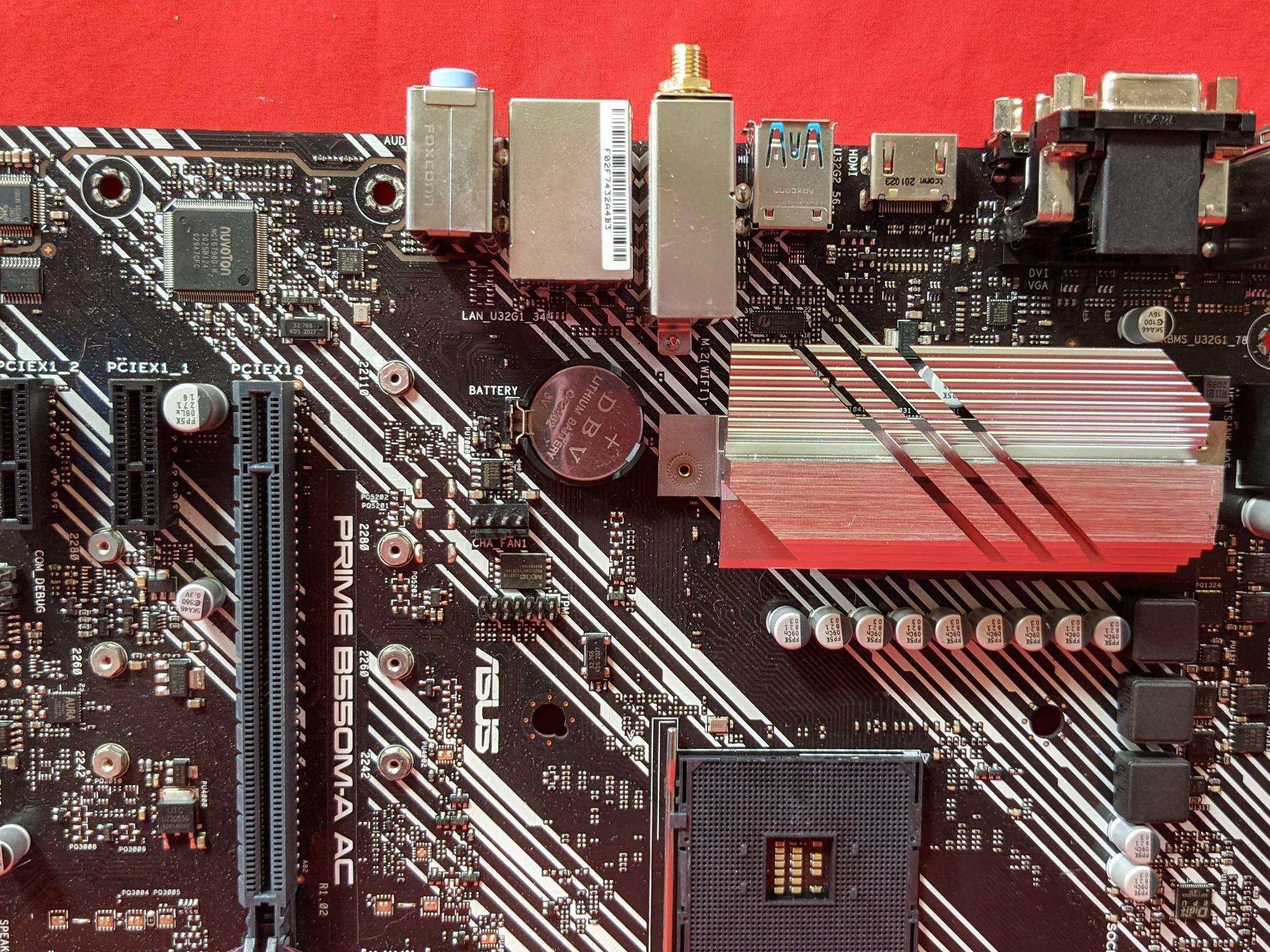 *AS IS/FOR REPAIR* Asus Prime B550M-A AC AMD Socket AM4 DDR4 MicroATX Desktop Motherboard No I/O