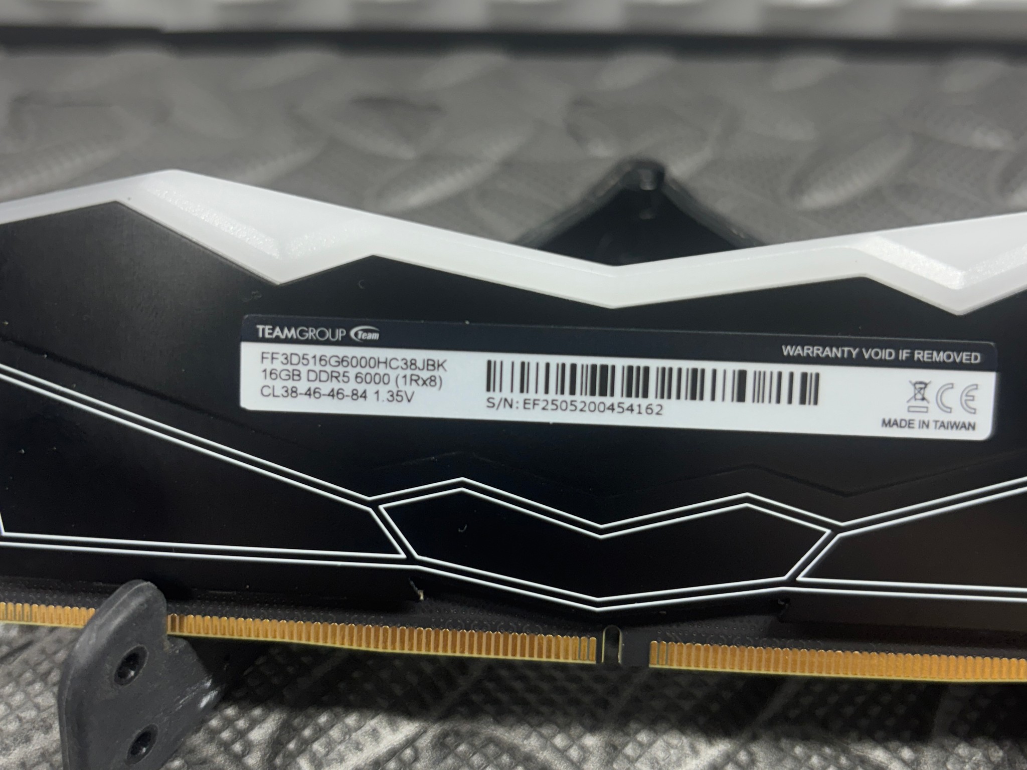 TEAMGROUP T-Force Delta RGB 16GB DDR5-6000 CL38 Desktop RAM | White | FF3D516G6000HC38JBK