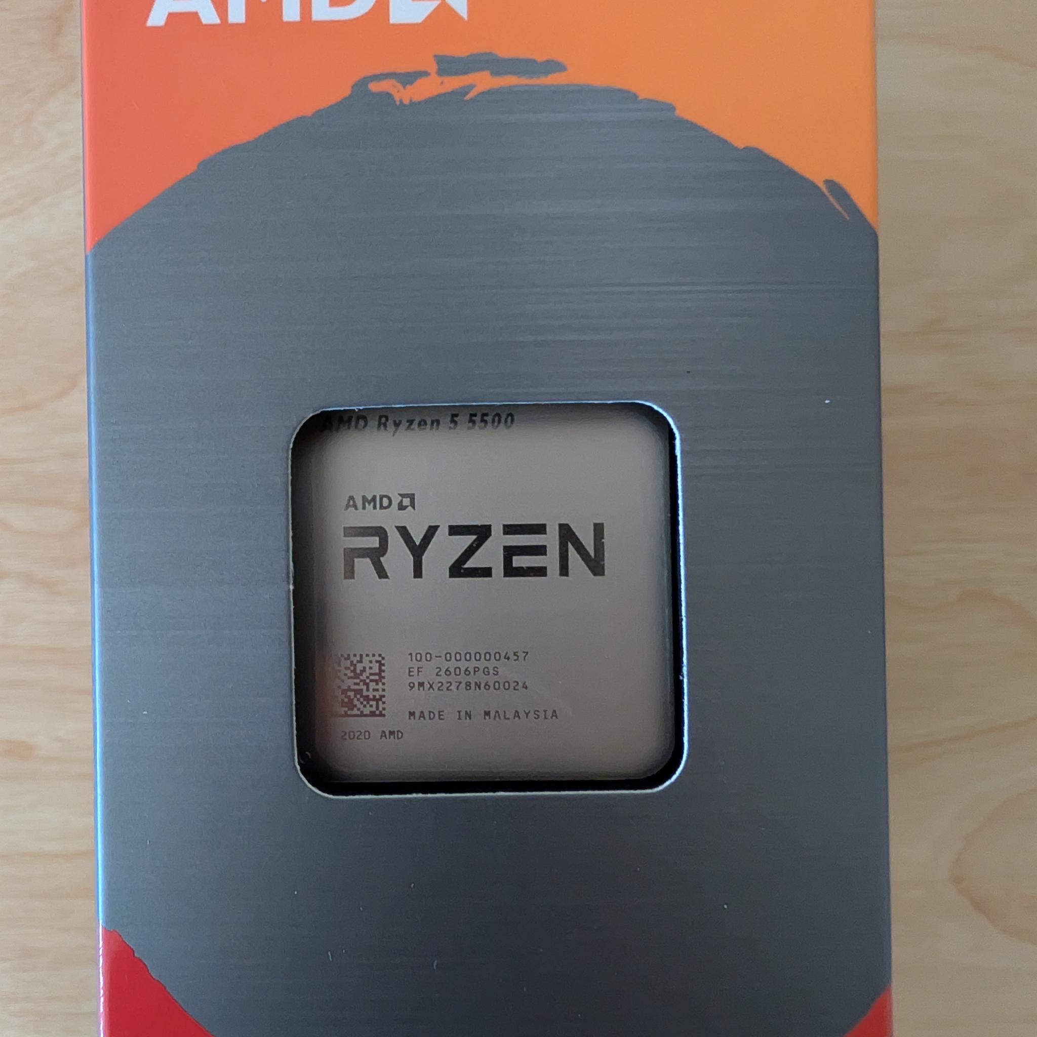 BRAND NEW AMD Ryzen 5 5500 AM4 6-Core 12-Thread CPU | Wraith Stealth Cooler Included