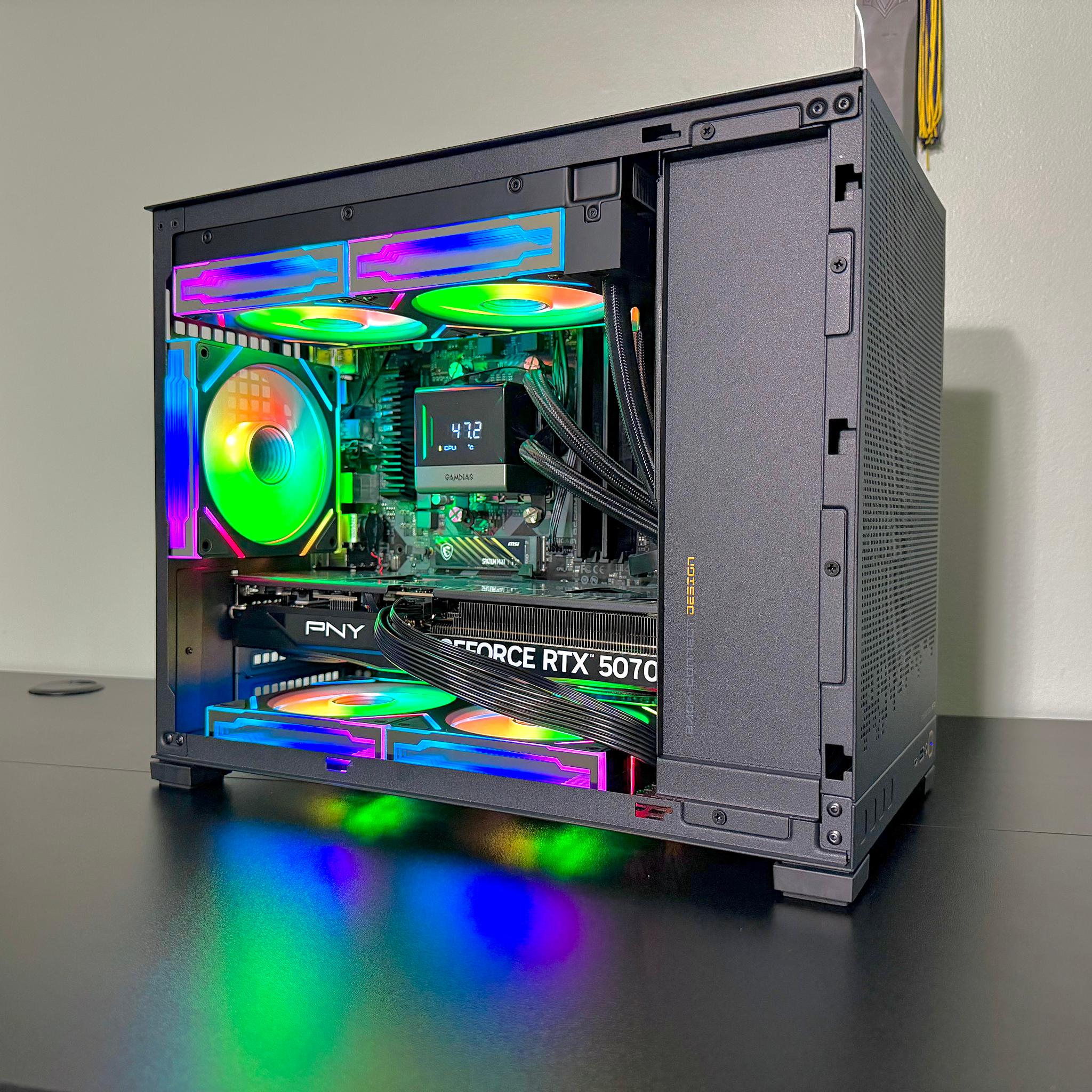 RTX 5070 OC | R7 7700x | 32GB DDR5 | 1TB SSD | LCD Liquid Cooler | Rosewill 1000w PSU Gaming PC