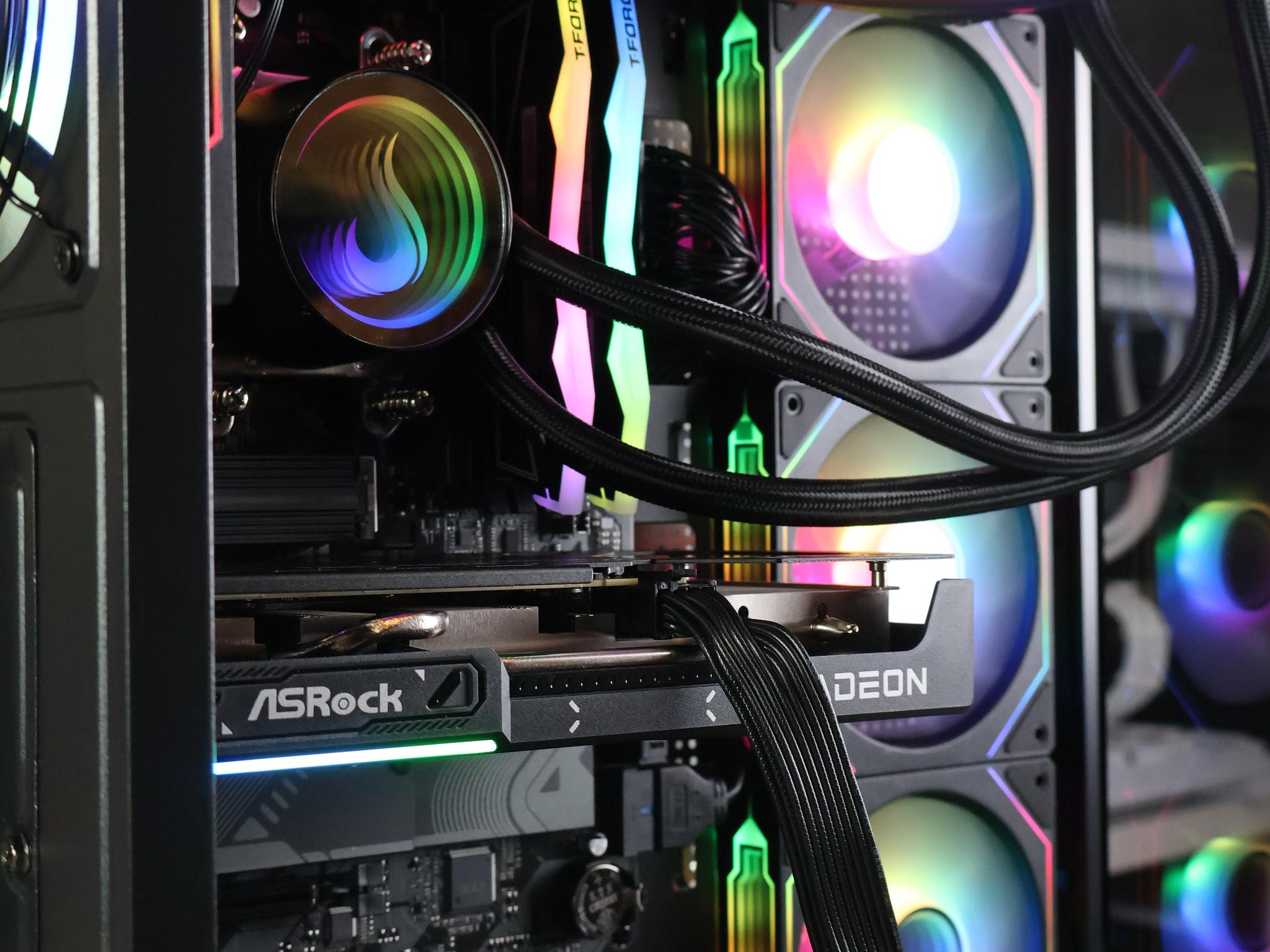 ⚫ Ryzen 7 7700/RX 9060XT 16GB Gaming/Streaming PC ⚫