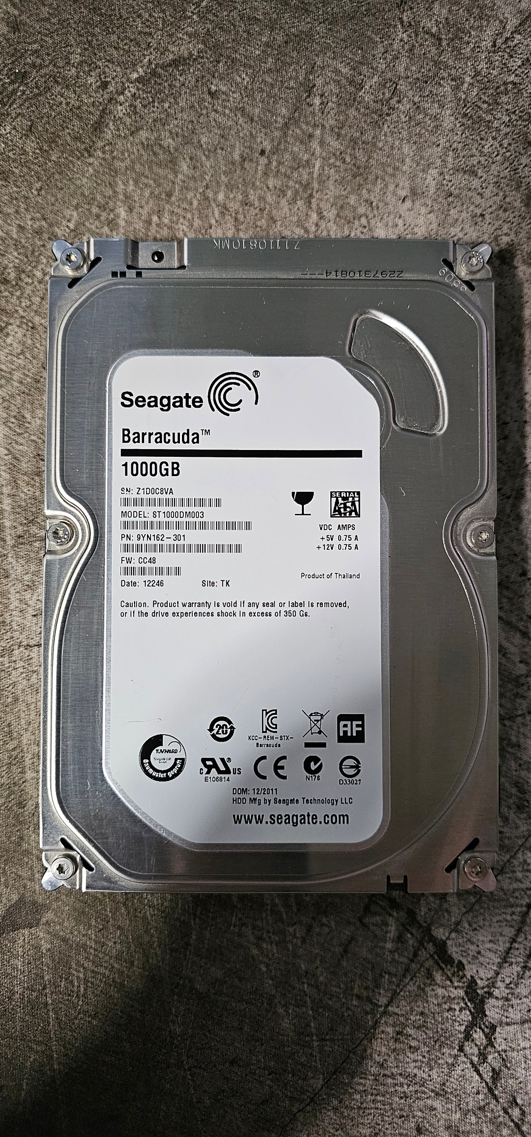 Seagate Barracuda 1TB SATAIII 3.5