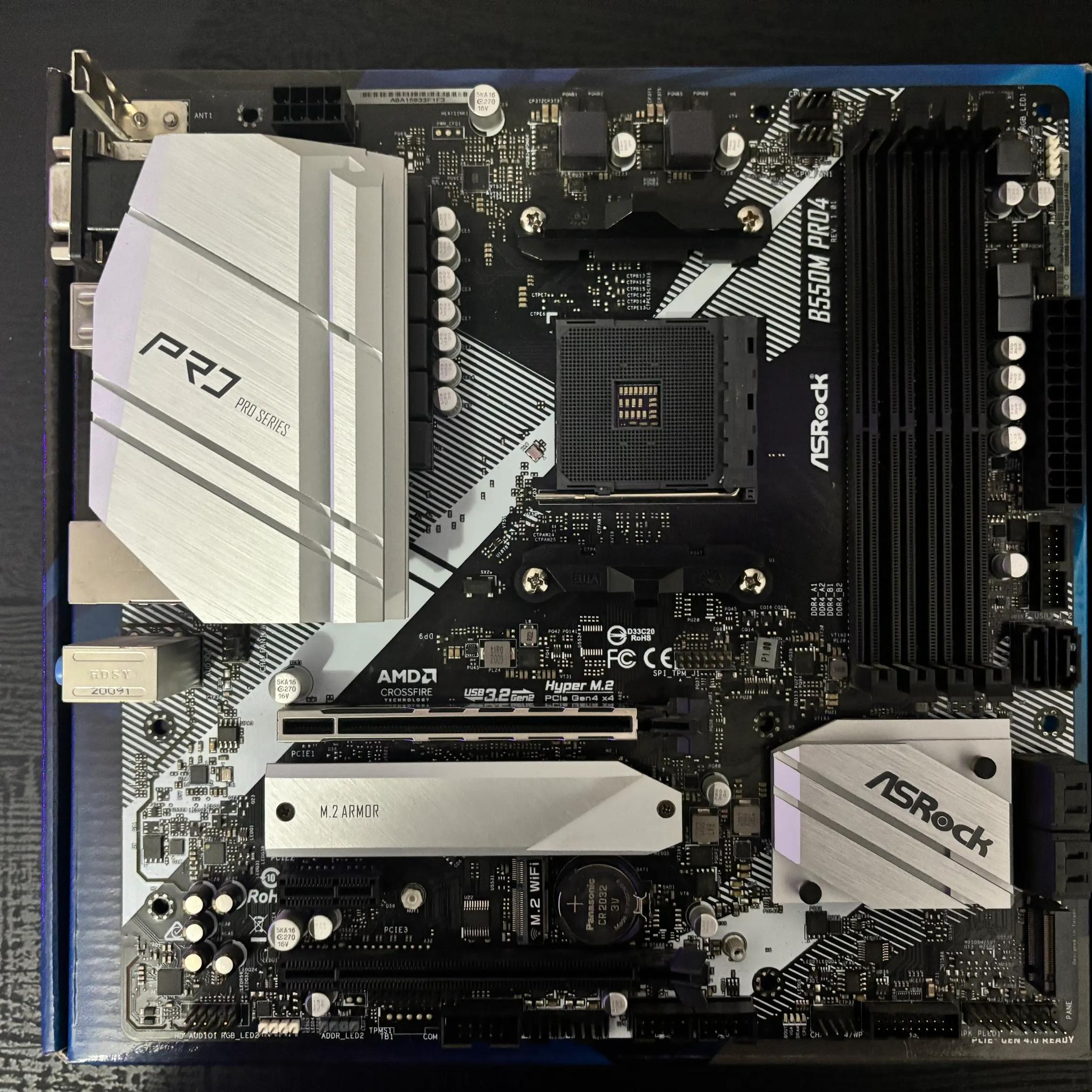 ASRock B550M PRO4 AND Ryzen 5 3600