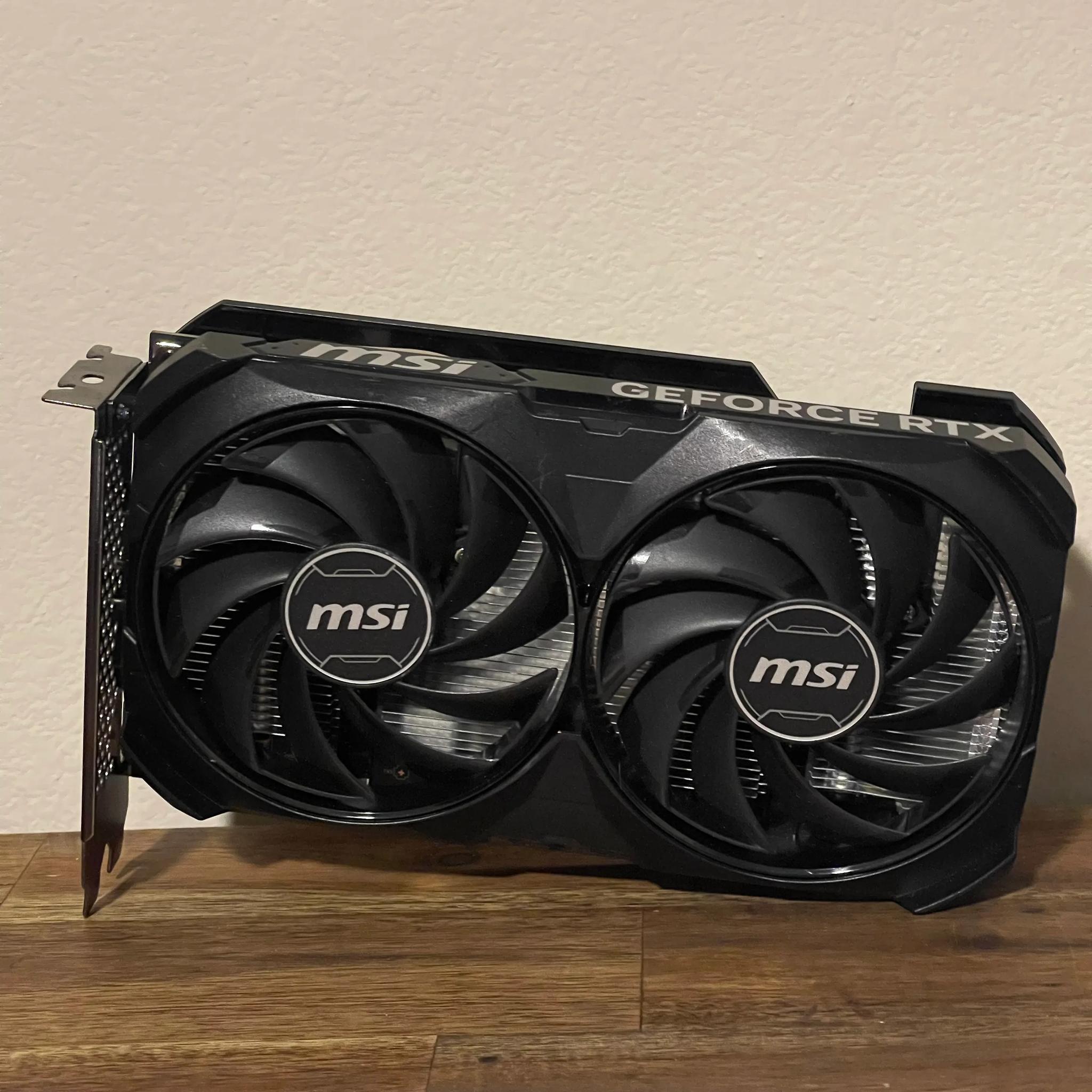 MSI GeForce RTX™ 4060 VENTUS 2X BLACK 8G OC