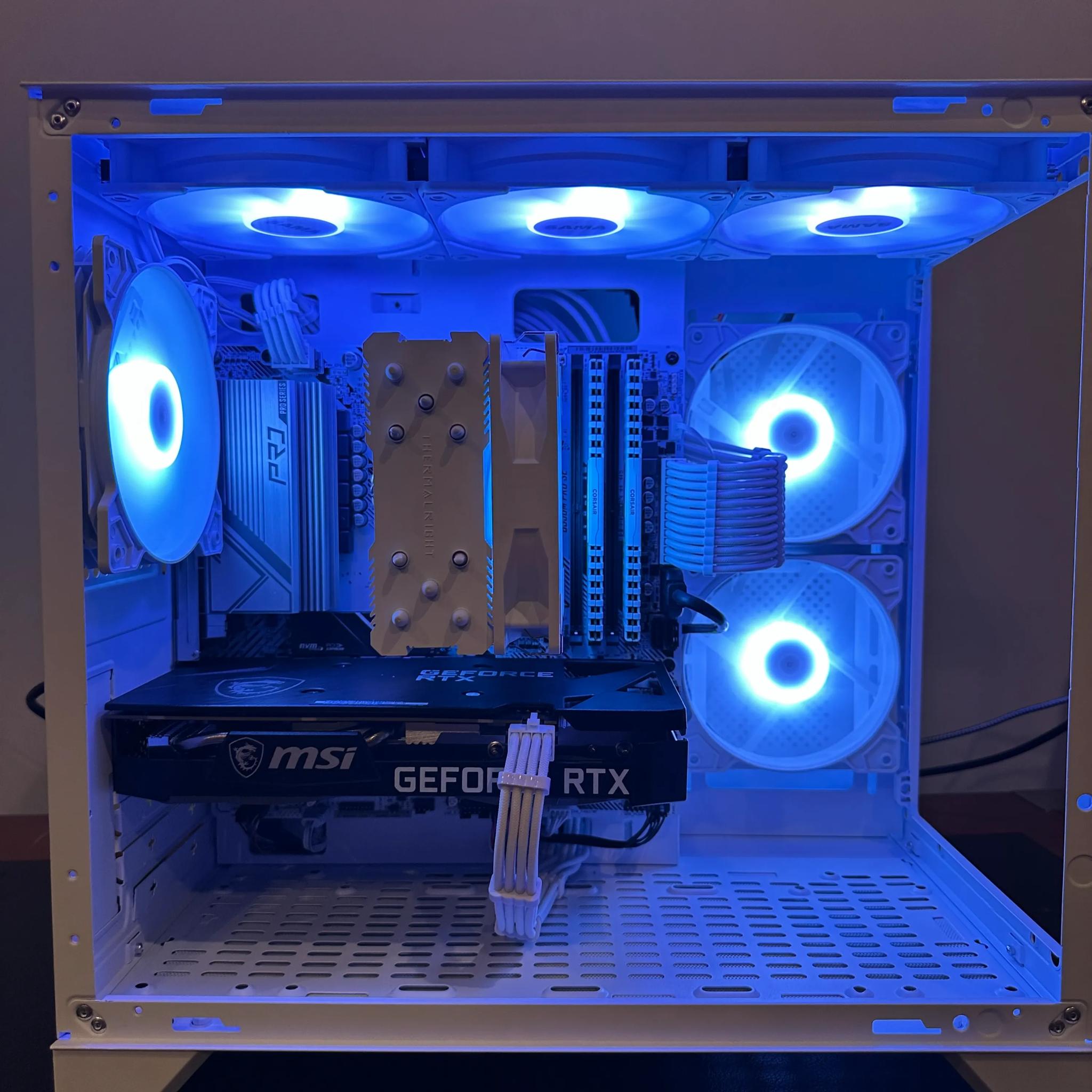 🤍 Price to Performance PC | RTX 3060 Ti | Ryzen 5 5600X | White Aesthetic | Full ARGB Control🤍