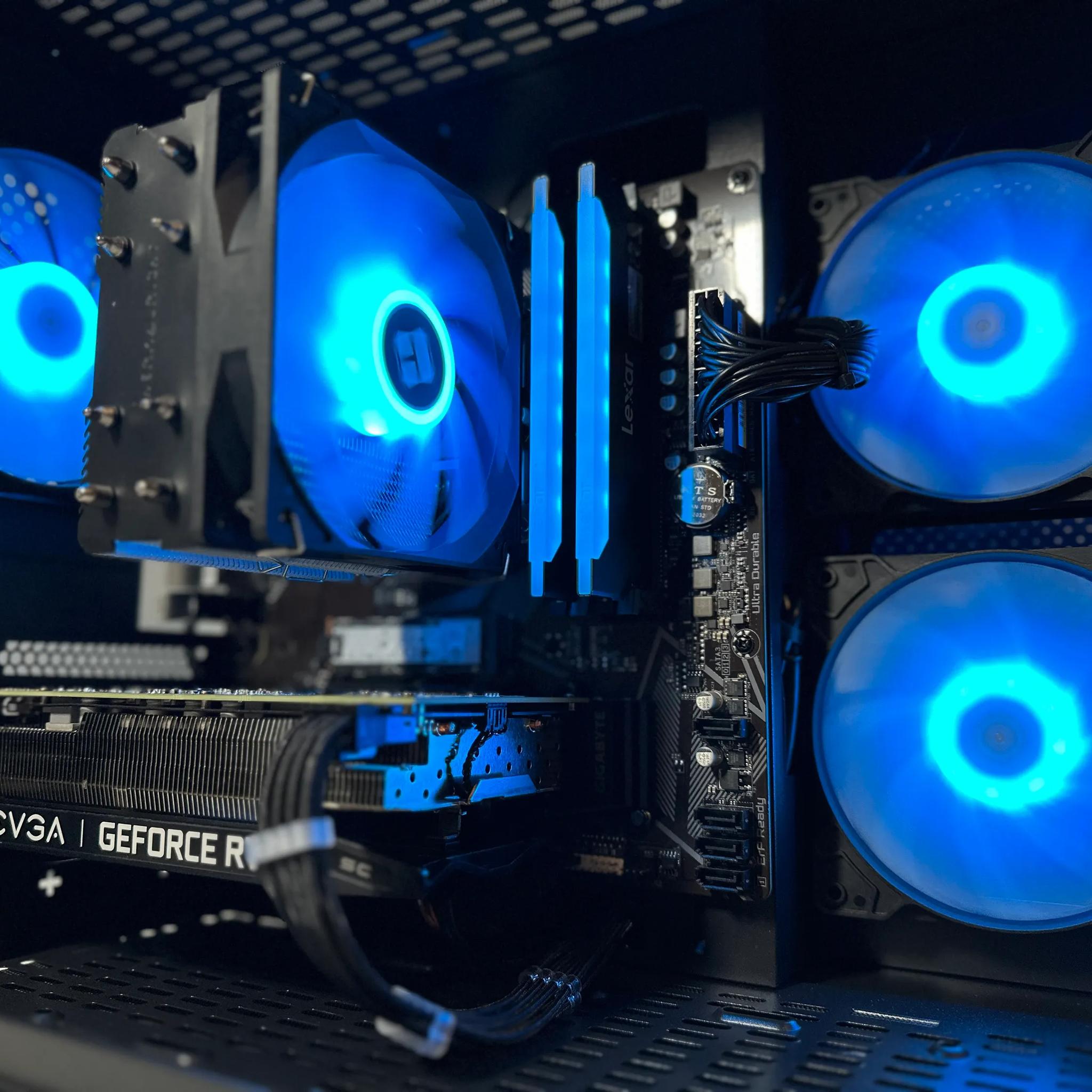 Ryzen 5 4500/Nvidia RTX 2060 6GB Custom RGB Gaming PC WIFI Win10