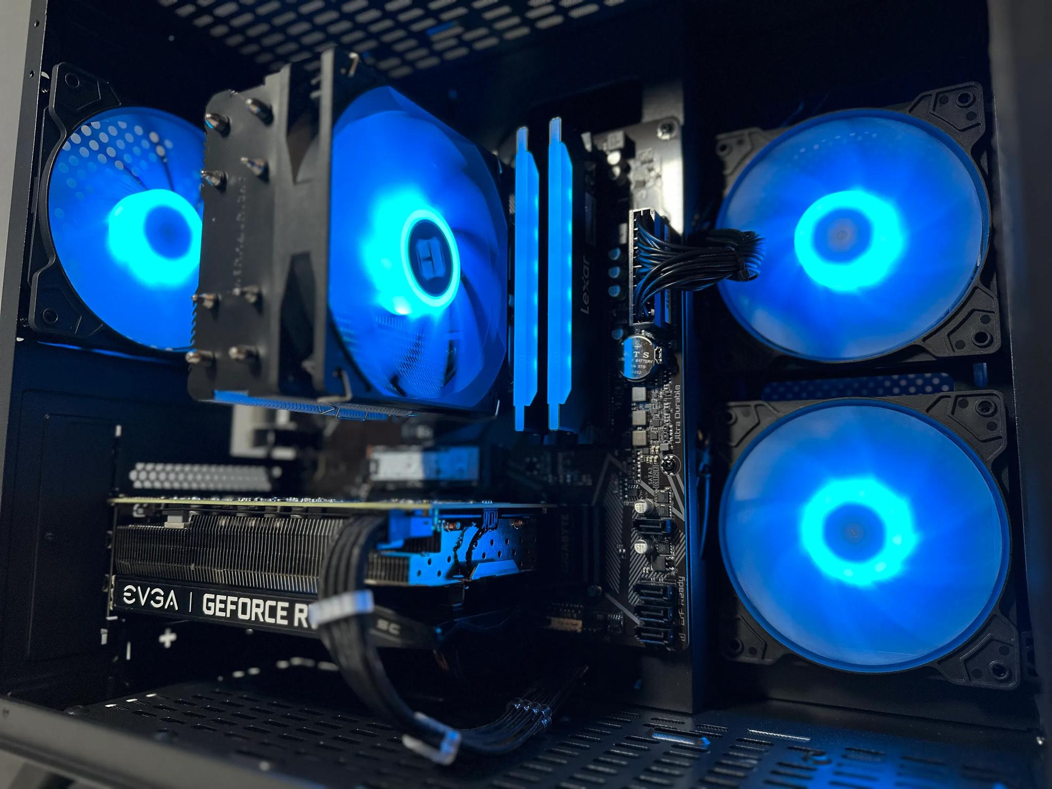 Ryzen 5 4500/Nvidia RTX 2060 6GB Custom RGB Gaming PC WIFI Win10
