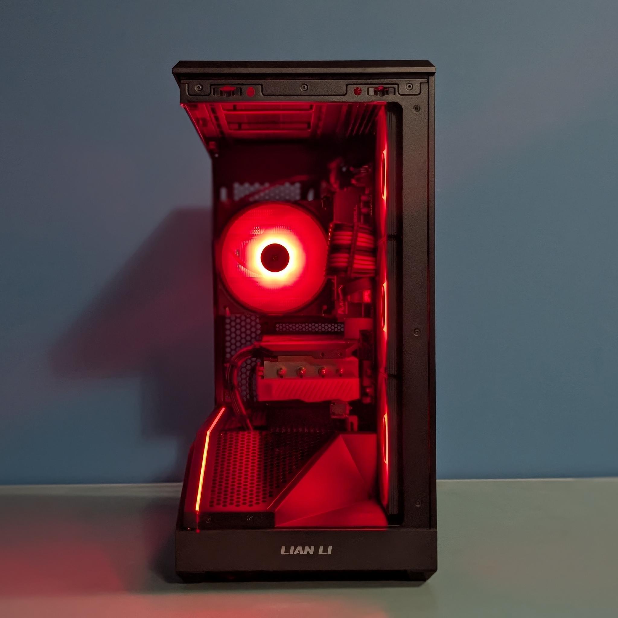 Crimson Apex | RTX 3070 | Ryzen 5 7500F | Red & Black Gaming PC