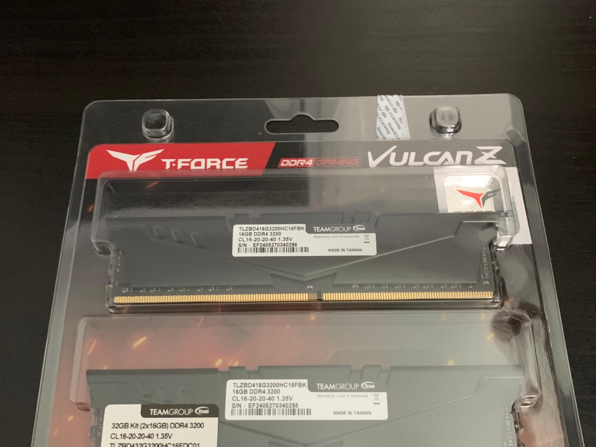 TEAMGROUP T-Force Vulcan Z 16GB DDR4-3200 (2x16GB)