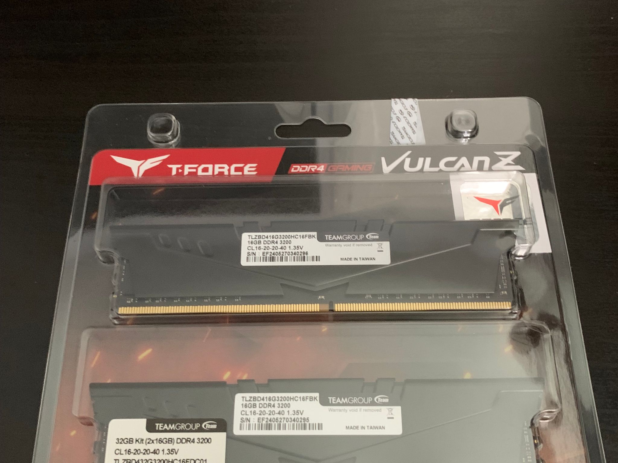 TEAMGROUP T-Force Vulcan Z 16GB DDR4-3200 (2x16GB)