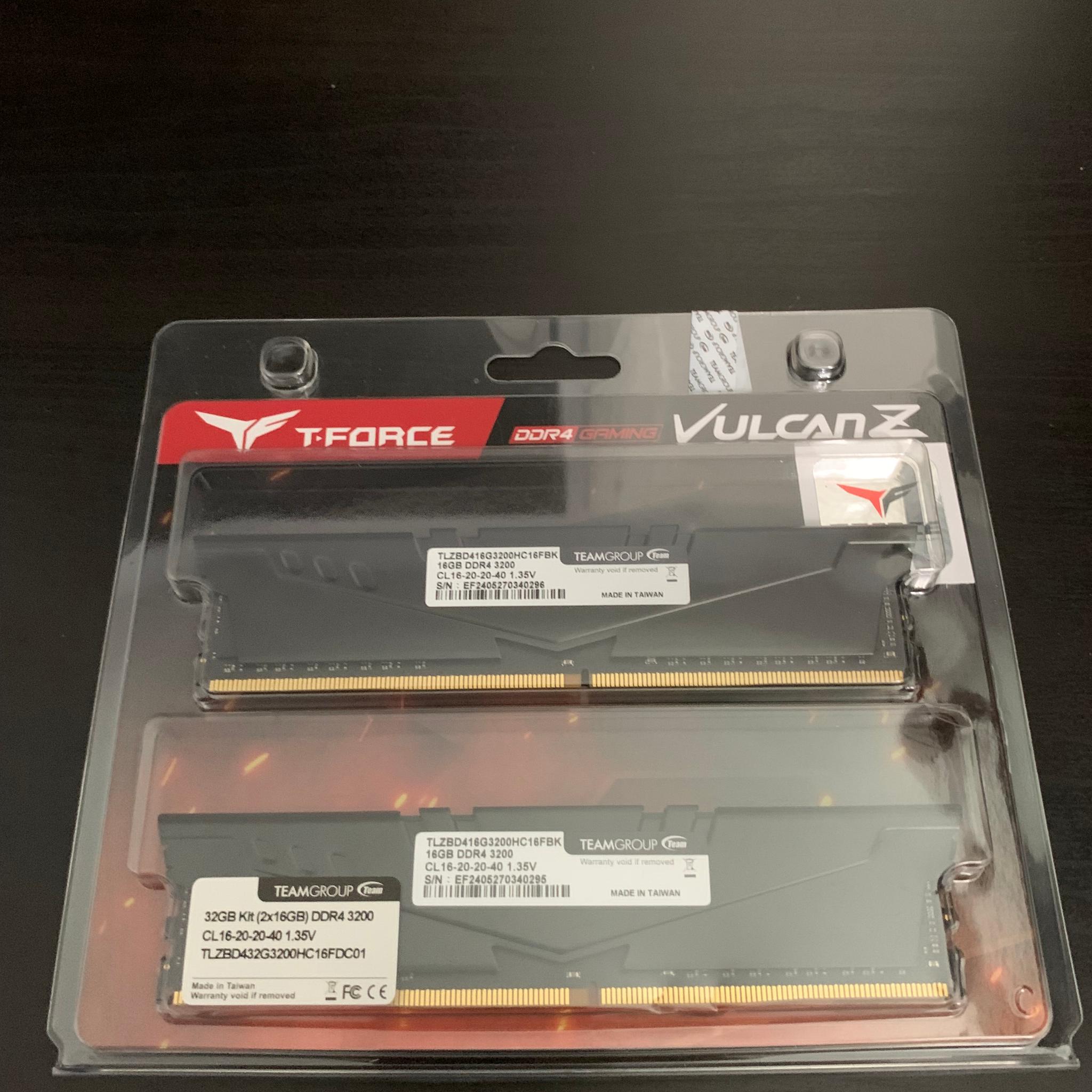 TEAMGROUP T-Force Vulcan Z 16GB DDR4-3200 (2x16GB)