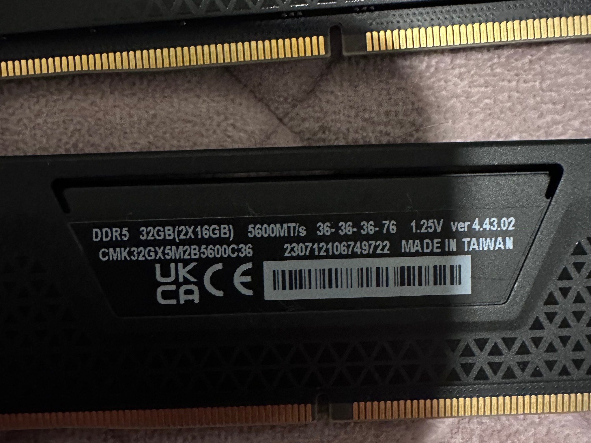 Corsair Vengeance 64GB RAM (4x16 5200MT/s)
