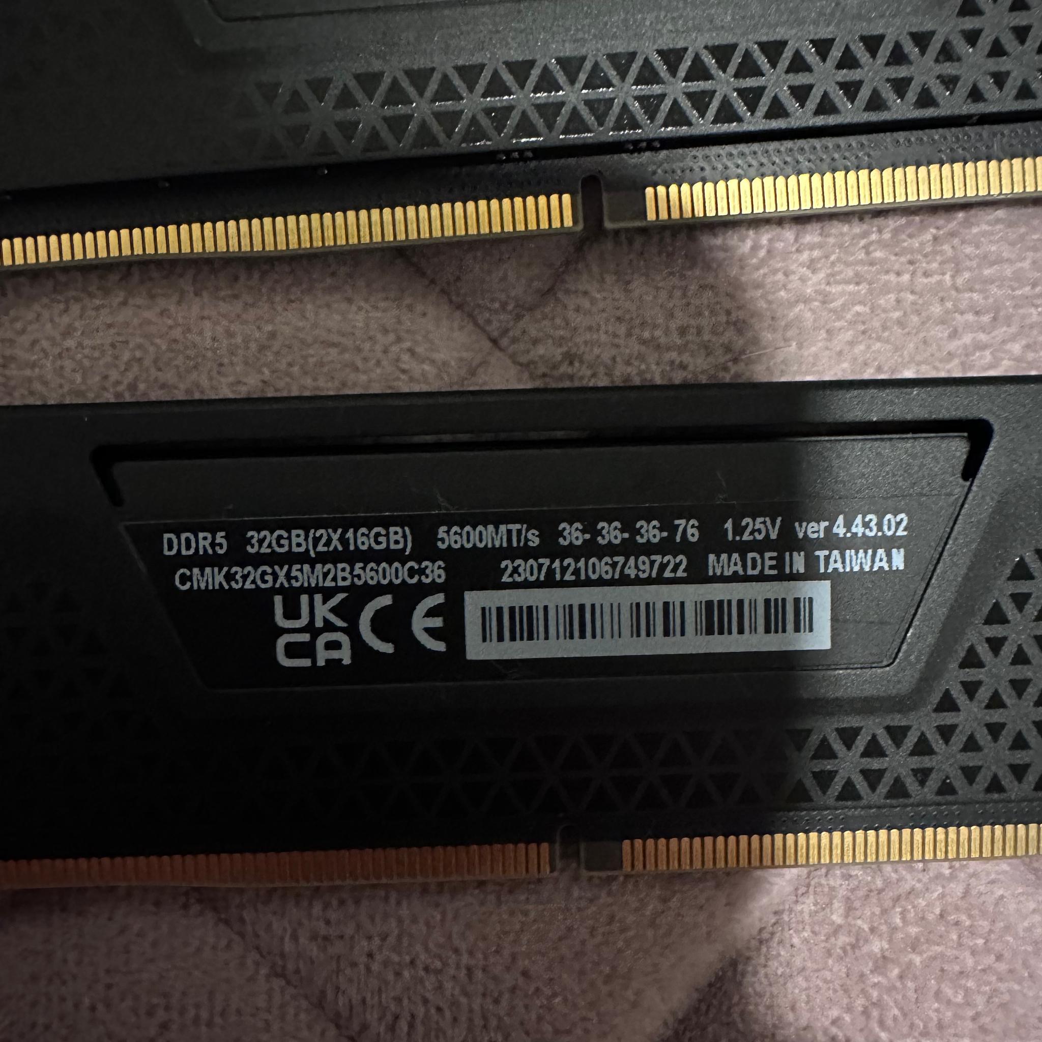 Corsair Vengeance 64GB RAM (4x16 5200MT/s)
