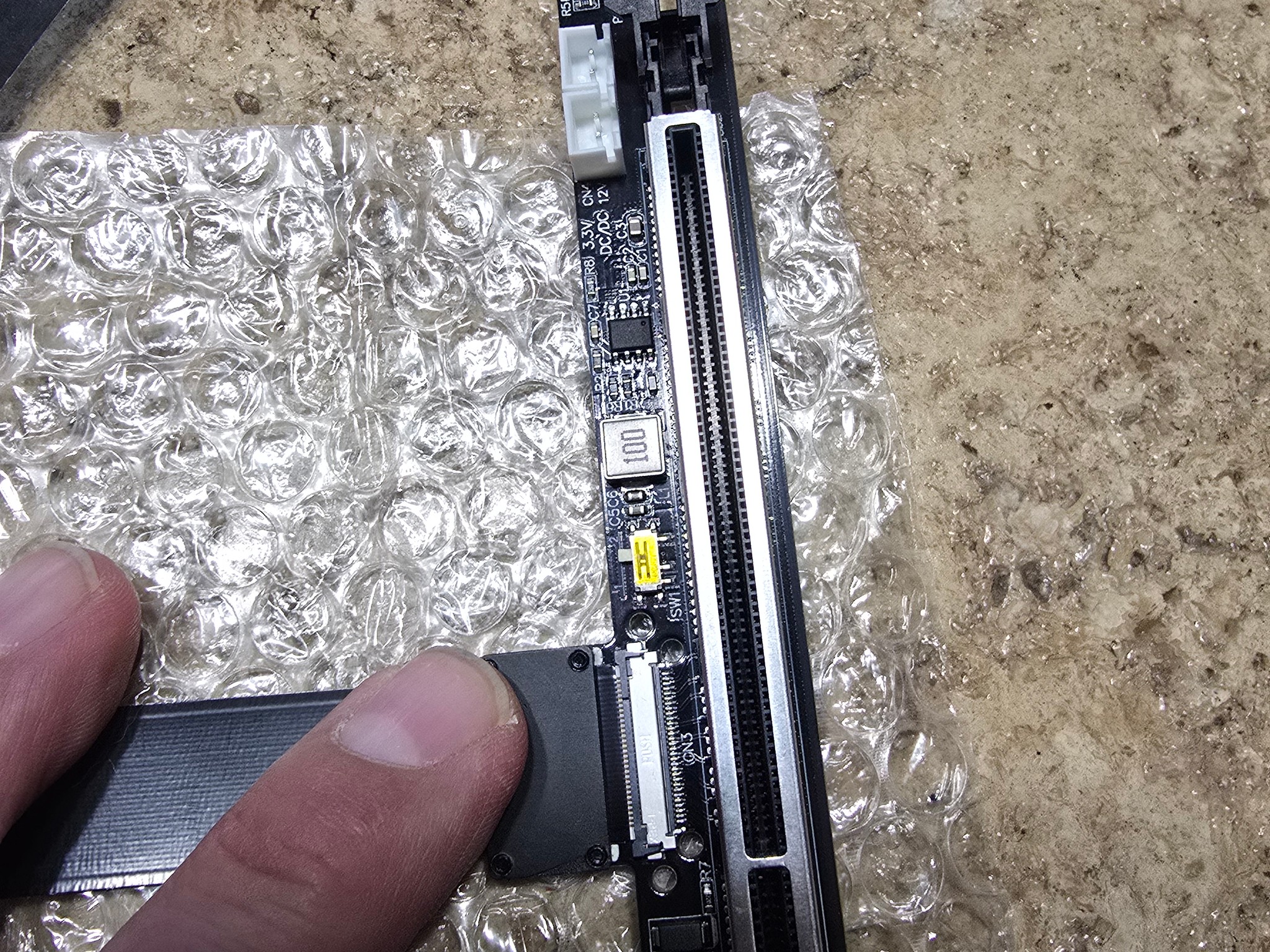 JMT PCIE 5.0 x16 to M.2 NGFF Key M Card Extension Cable 128G/bps GEN5 eGpu nvme