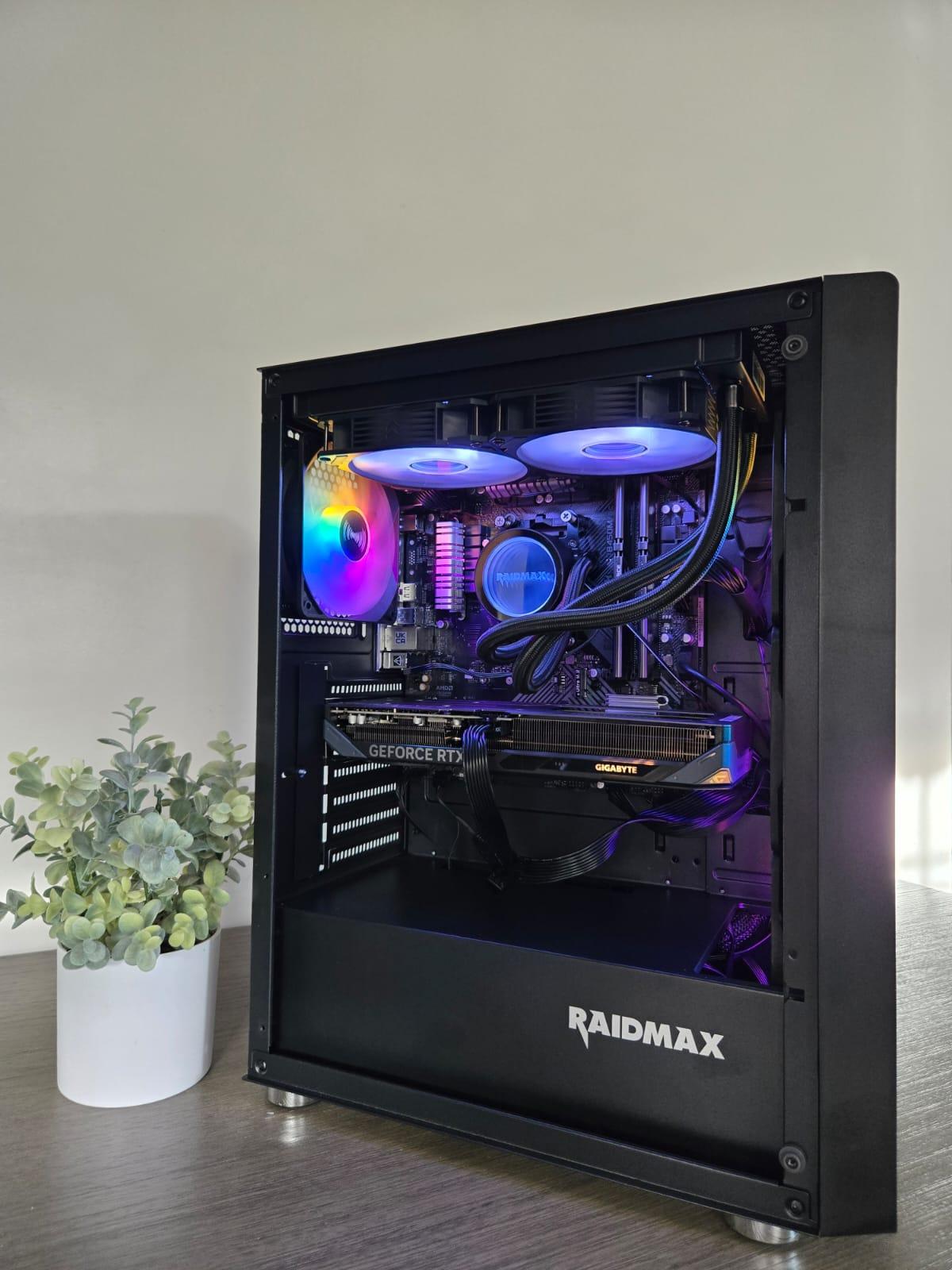 Black gaming pc, 5060 ti 8gb, 16gb ddr4, ryzen 5 5500
