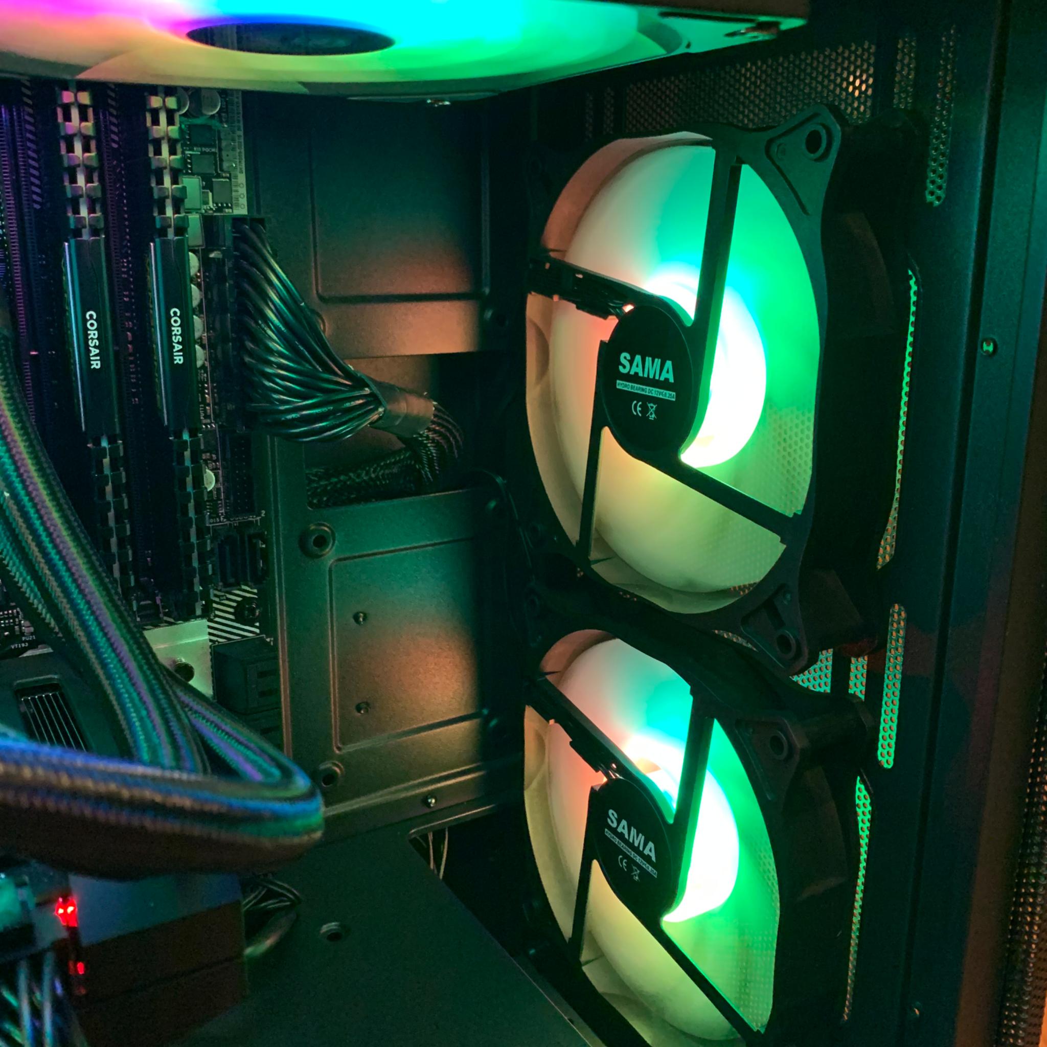 R7 5700x RTX 3060 12GB GAMING PC 32GB RAM 1TB 990 EVO SAMSUNG SSD ARGB WATER COOLED WINDOWS 10