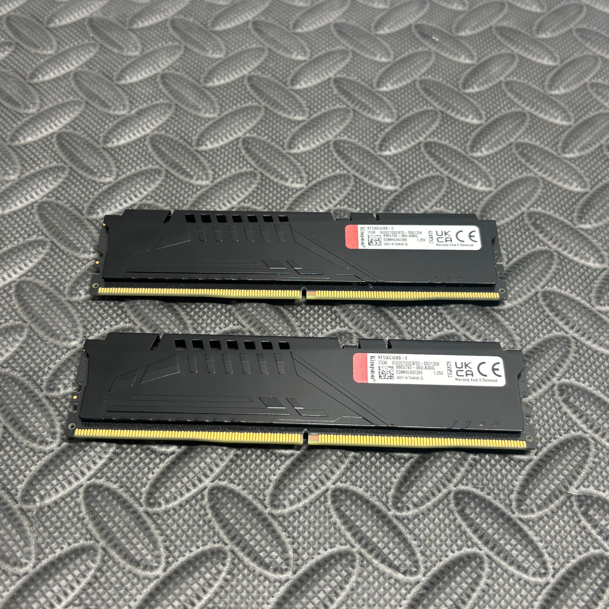 Kingston Fury Beast 16GB (2x8GB) DDR5 5600MHz CL40 DIMM Desktop RAM KF556C40BB-8