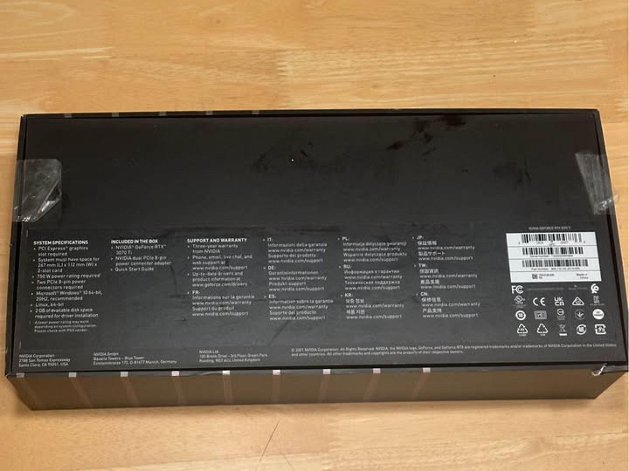 NVIDIA GeForce RTX 3070 Ti Founders Edition 8GB