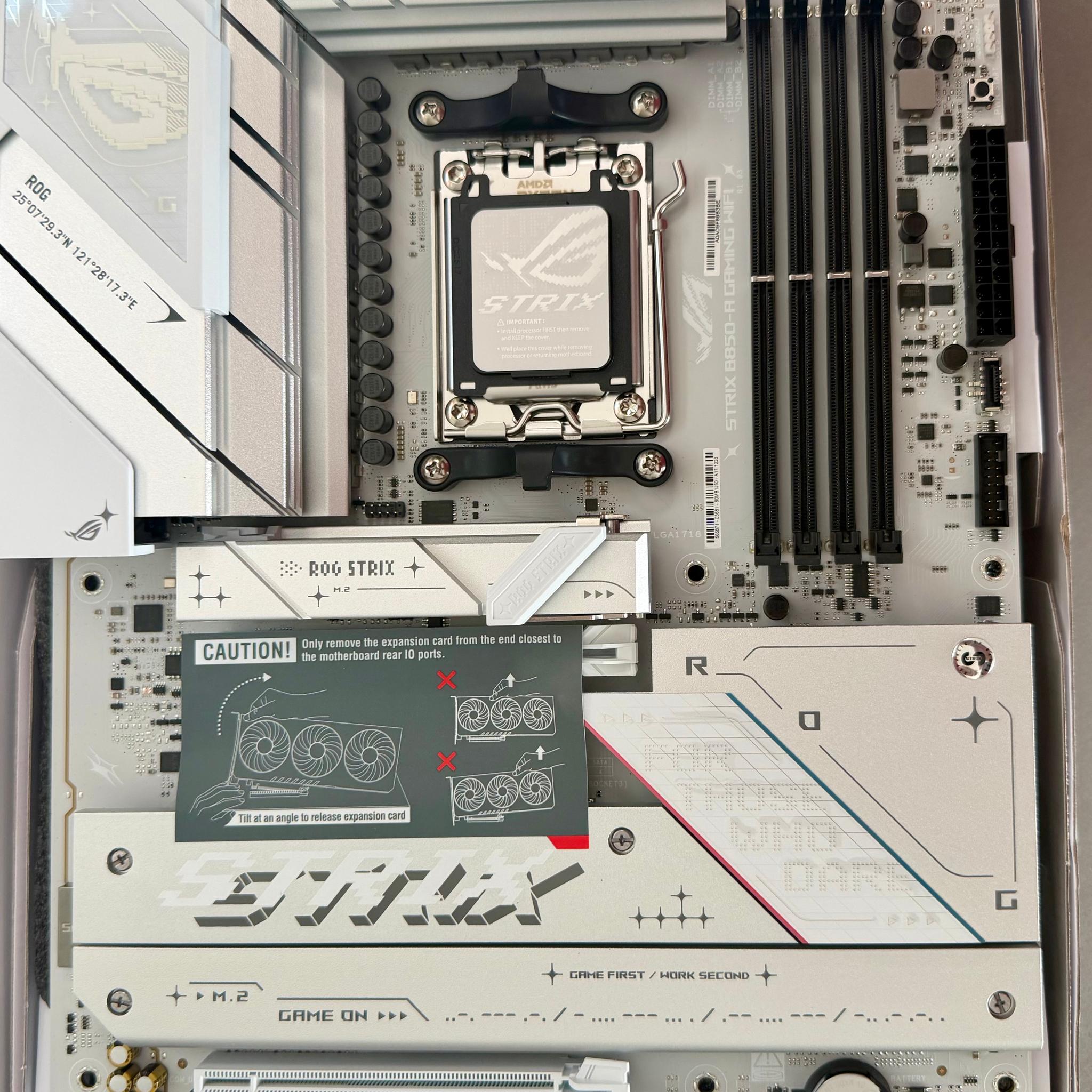 [Open-Box Excellent] ASUS ROG STRIX B850-A GAMING WIFI 7 Motherboard (White) [W] $225 Shipped