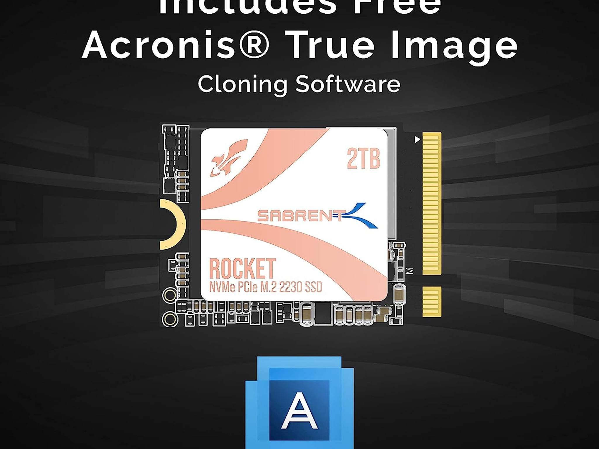 Steam Deck SSD 2TB SABRENT Rocket 2230 NVMe 4.0 High Performance PCIe 4.0 2TB