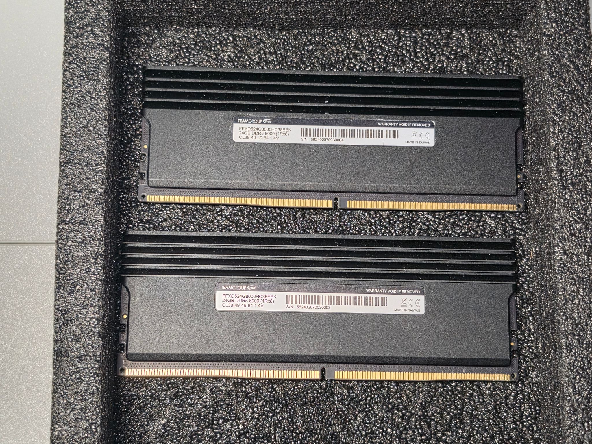 TEAMGROUP T-FORCE Xtreem 48GB (2x24GB) DDR5-8000 CL38 288-Pin DIMM