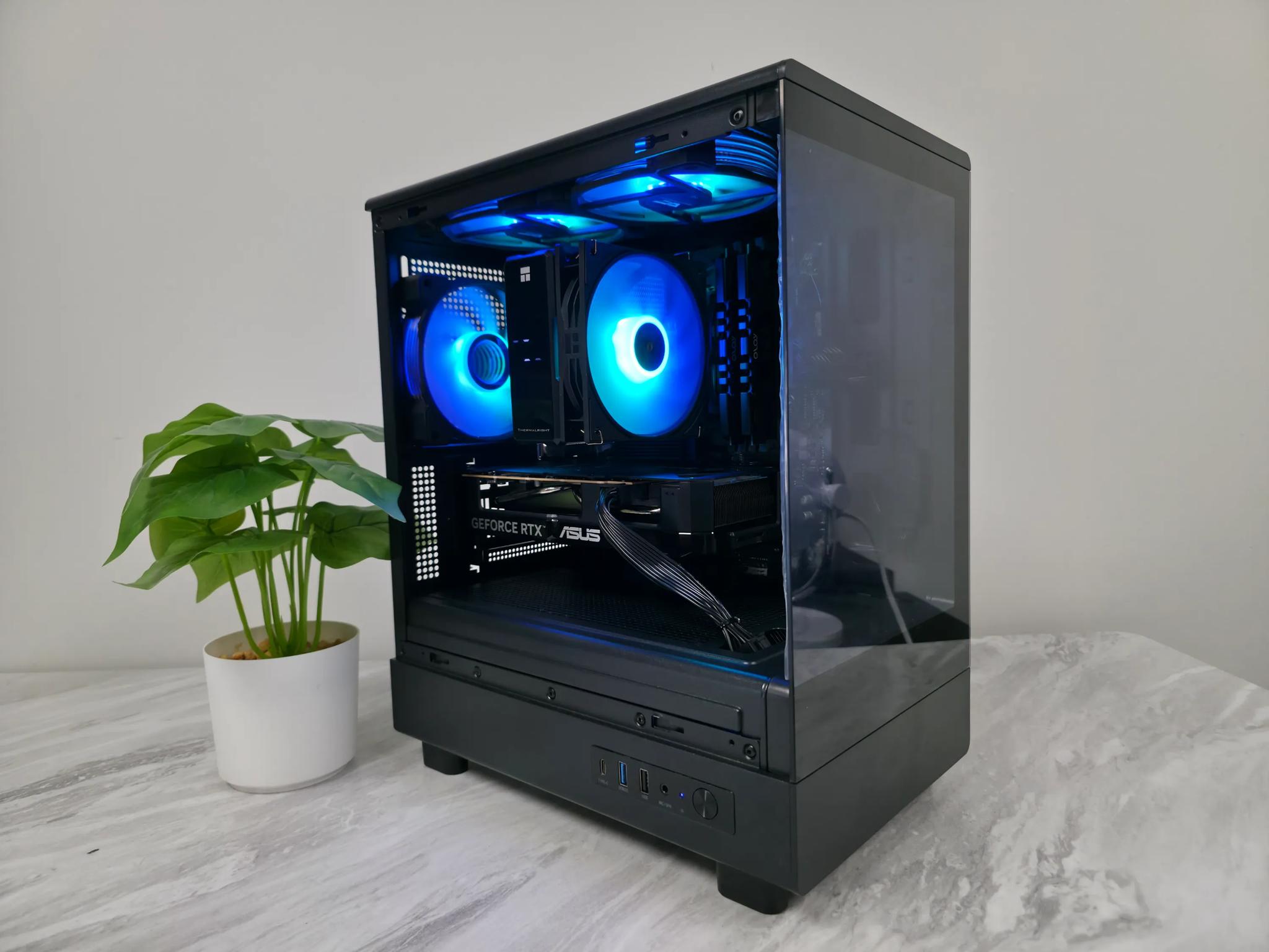 1080p / 1440p Gaming PC Computer (Asus Dual RTX 5060, Ryzen 5500, 32gb DDR4 3200 MTs)