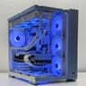Elegant Blue/White Custom 1440P/4K Gaming System - 7800X3D - 7900XTX