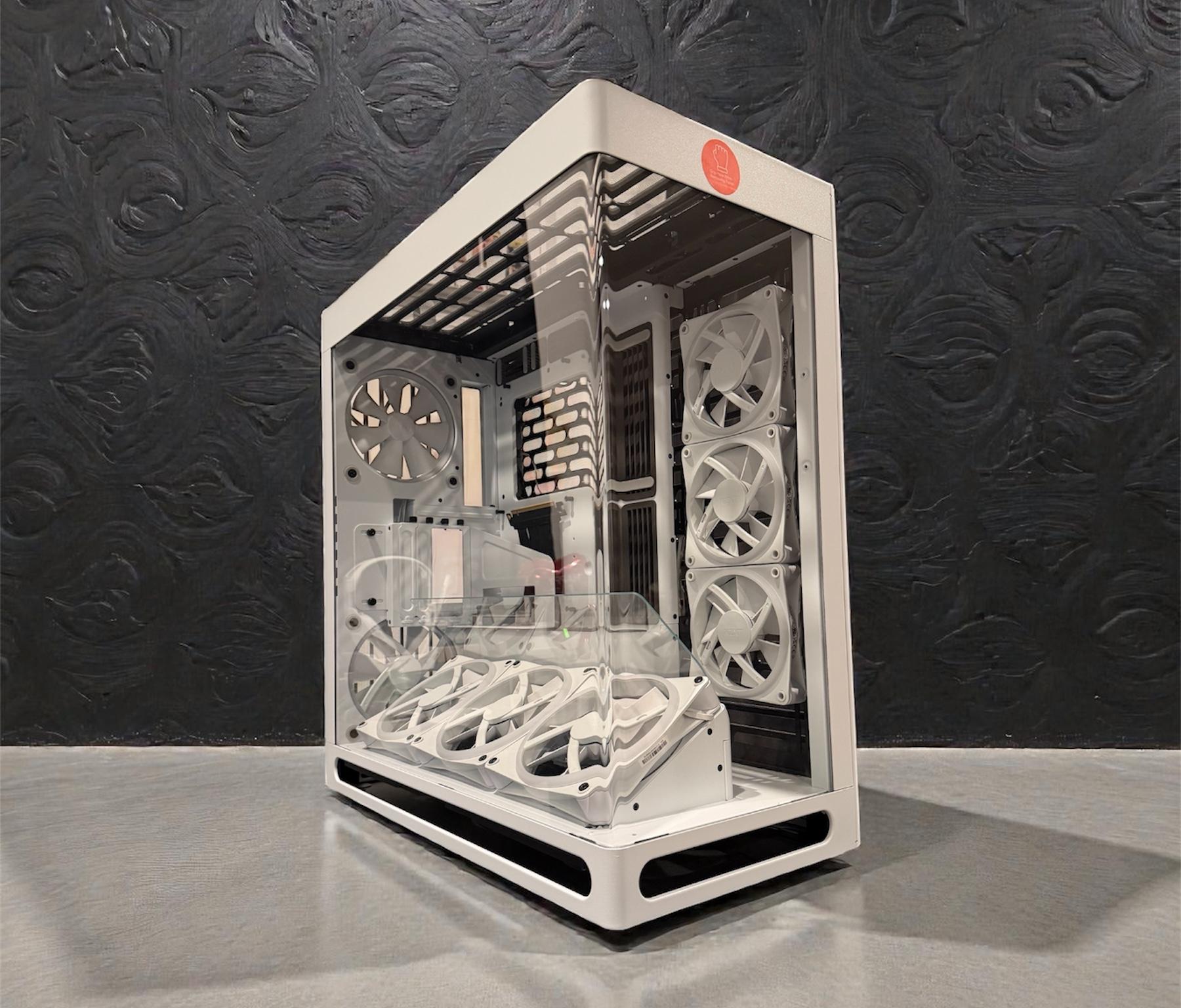 ❄️THE WHITE TOWER ❄️ — HAVN HS420 VGPU + 8x NZXT Duo RGB Fans — Case Only