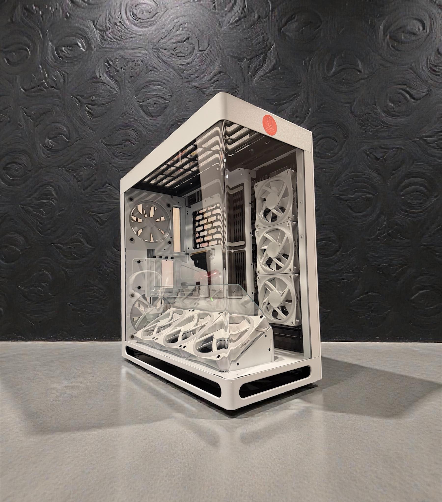❄️THE WHITE TOWER ❄️ — HAVN HS420 VGPU + 8x NZXT Duo RGB Fans — Case Only