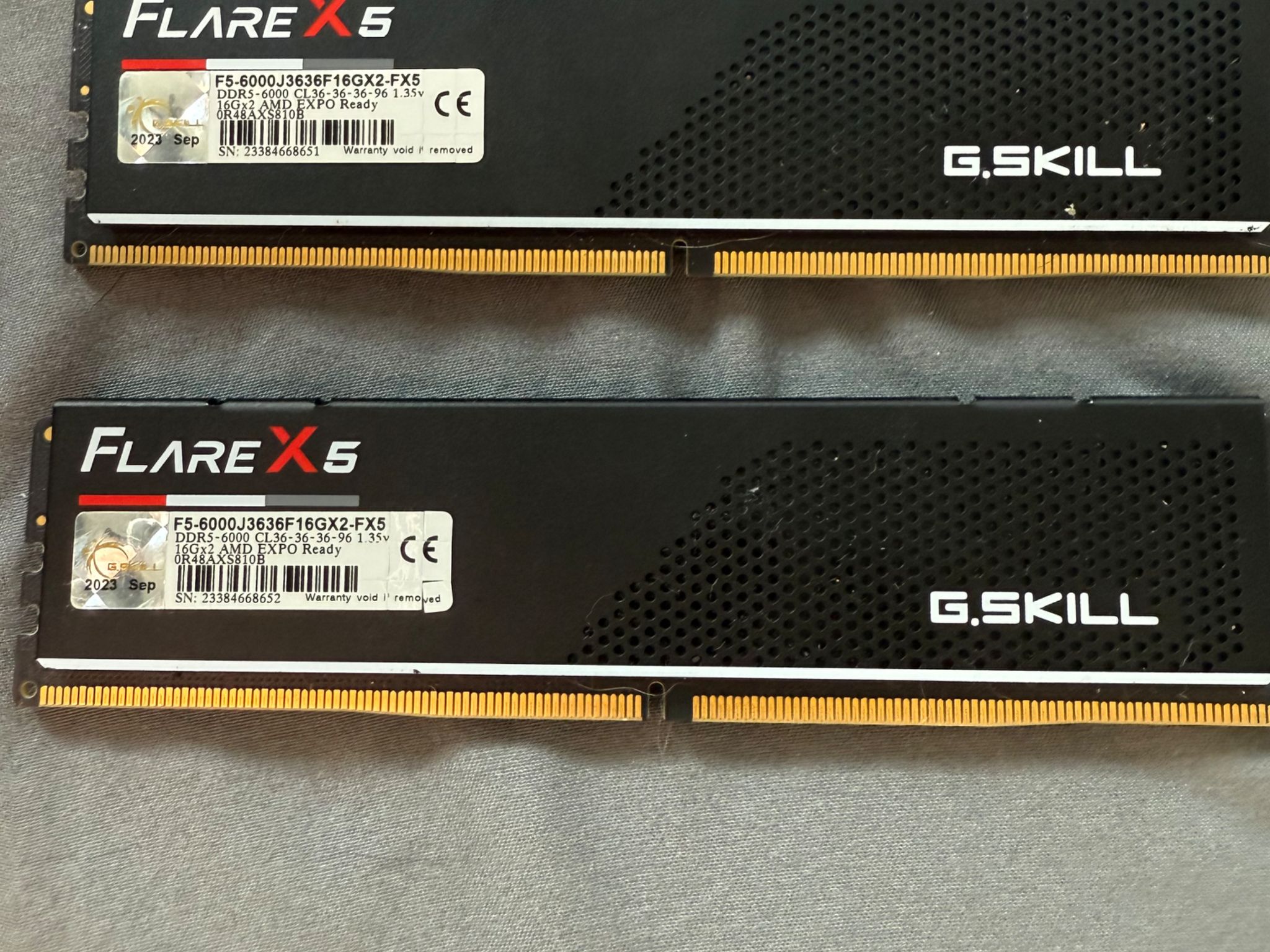 G.Skill Flare X5 2x16gb 6000mhz cl36