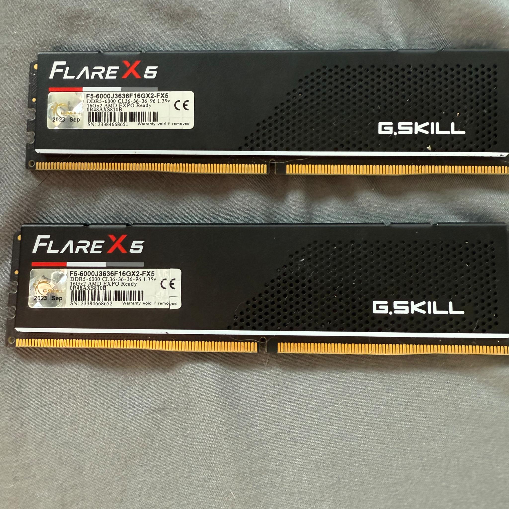 G.Skill Flare X5 2x16gb 6000mhz cl36