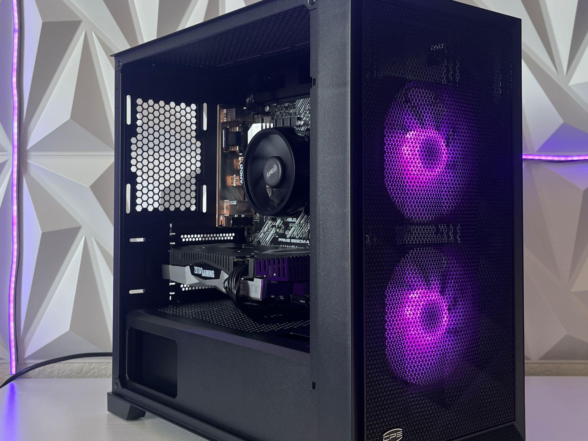 RTX 2060 SUPER 8GB, Ryzen 7 2700X, 16GB RAM | Black RGB Gaming Computer/PC