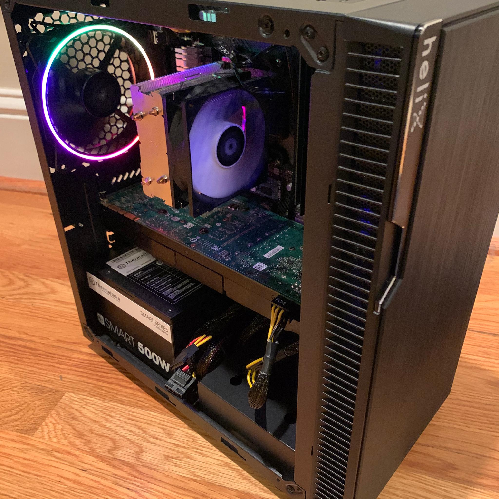 RYZEN 5 1600 GTX 1070 VR READY 1080P 4K STREAMING/EDITING/GAMING RGB PC 16GB RAM 500GB SSD