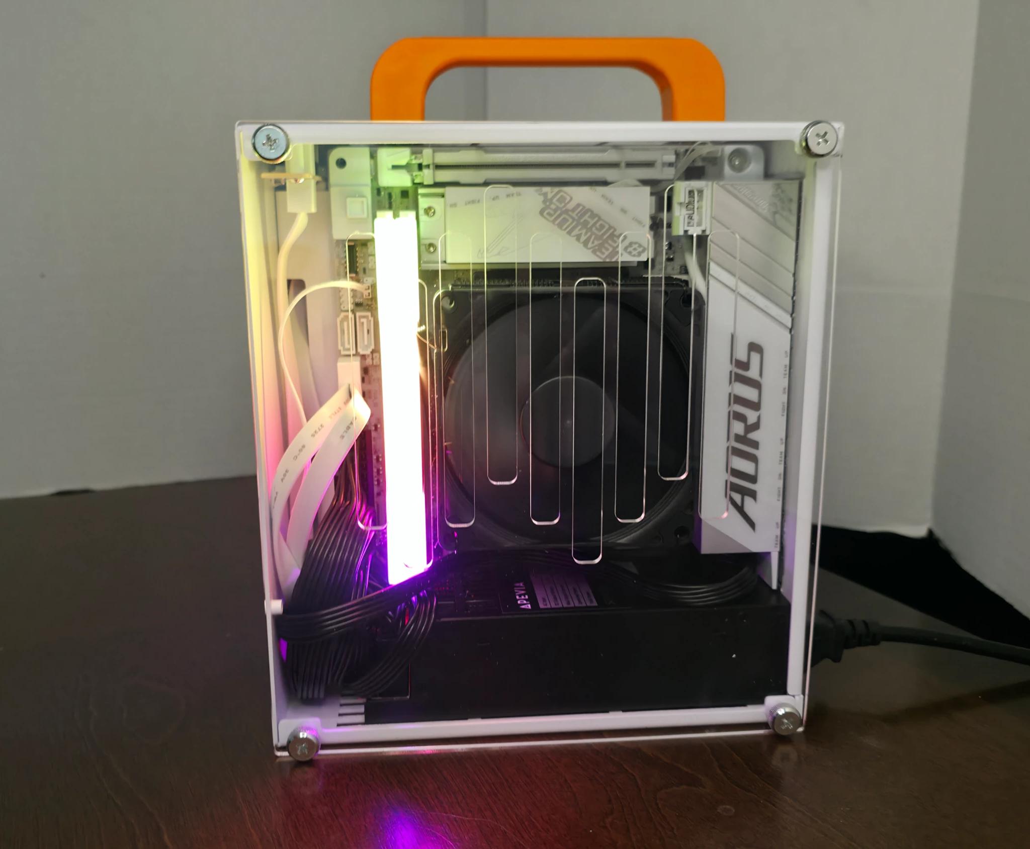NEW Mini ITX Compact Portable Gaming PC for Travel