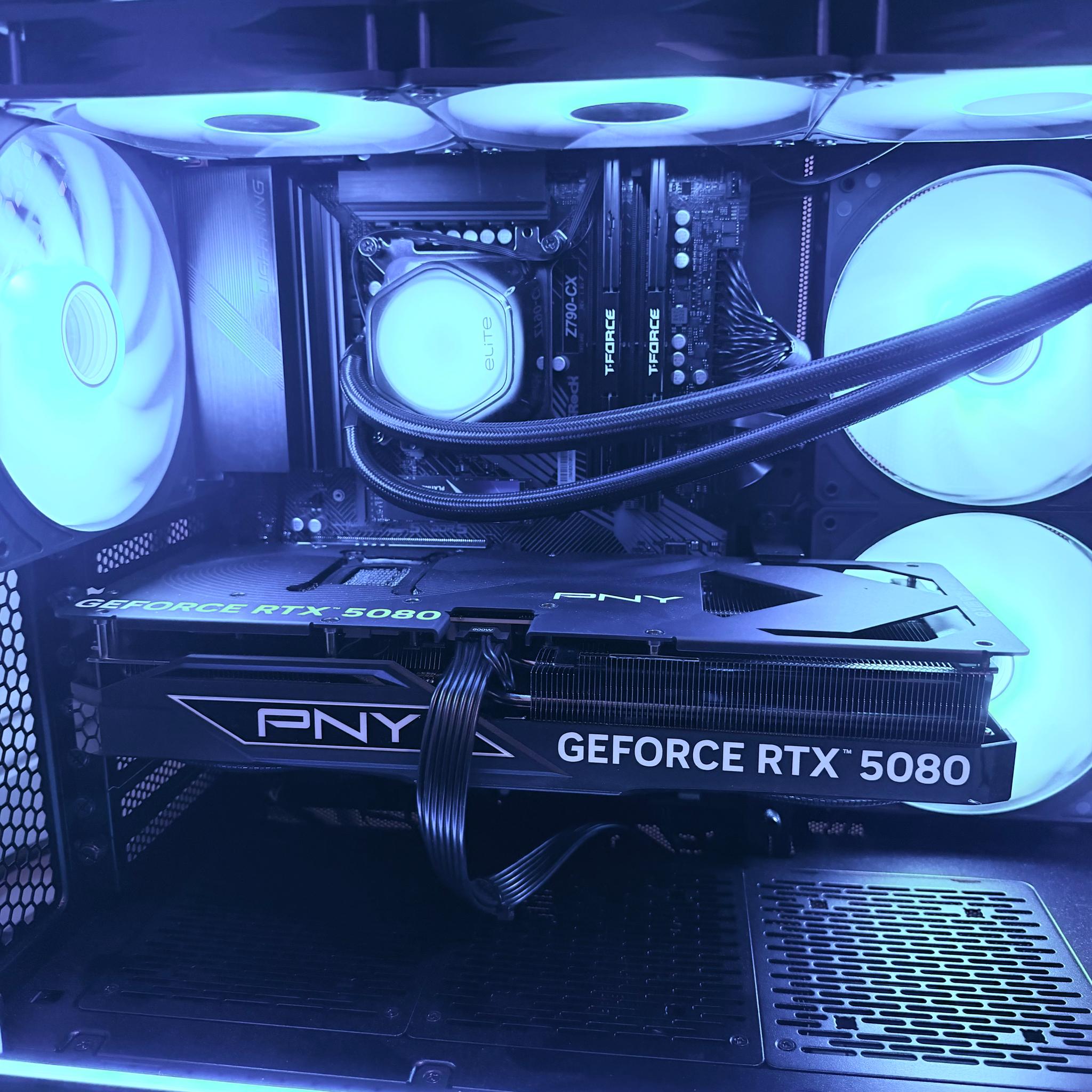 🖤⛈️"Black Thunder"⚡️🖤| 4k Gaming | RTX 5080 | 64gb DDR5 | i9 14900kf | 2tb SSD | WiFi