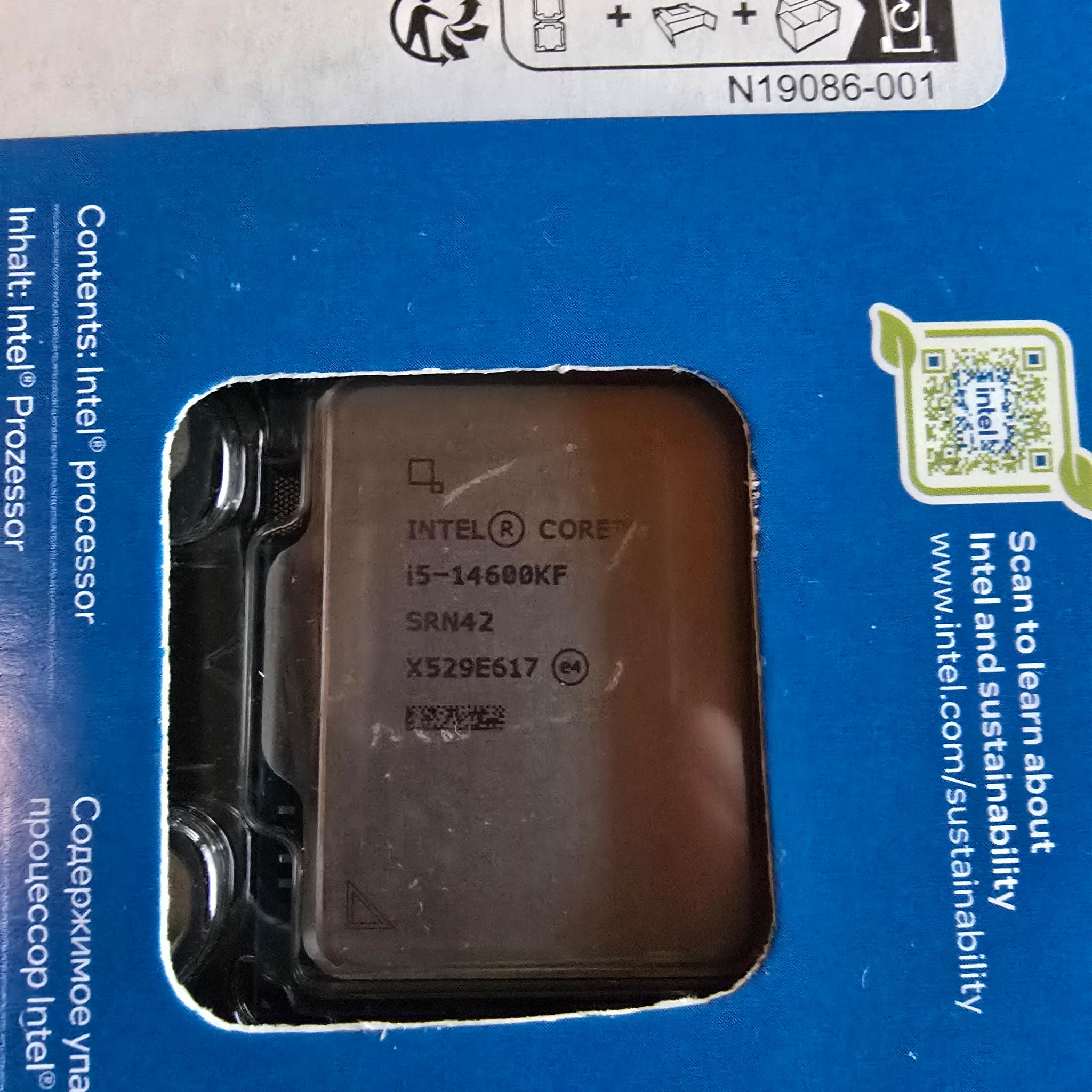 Intel i5 14600KF 14600 K F 14th Gen Unlocked LGA 1700 14 Core 20 Threads