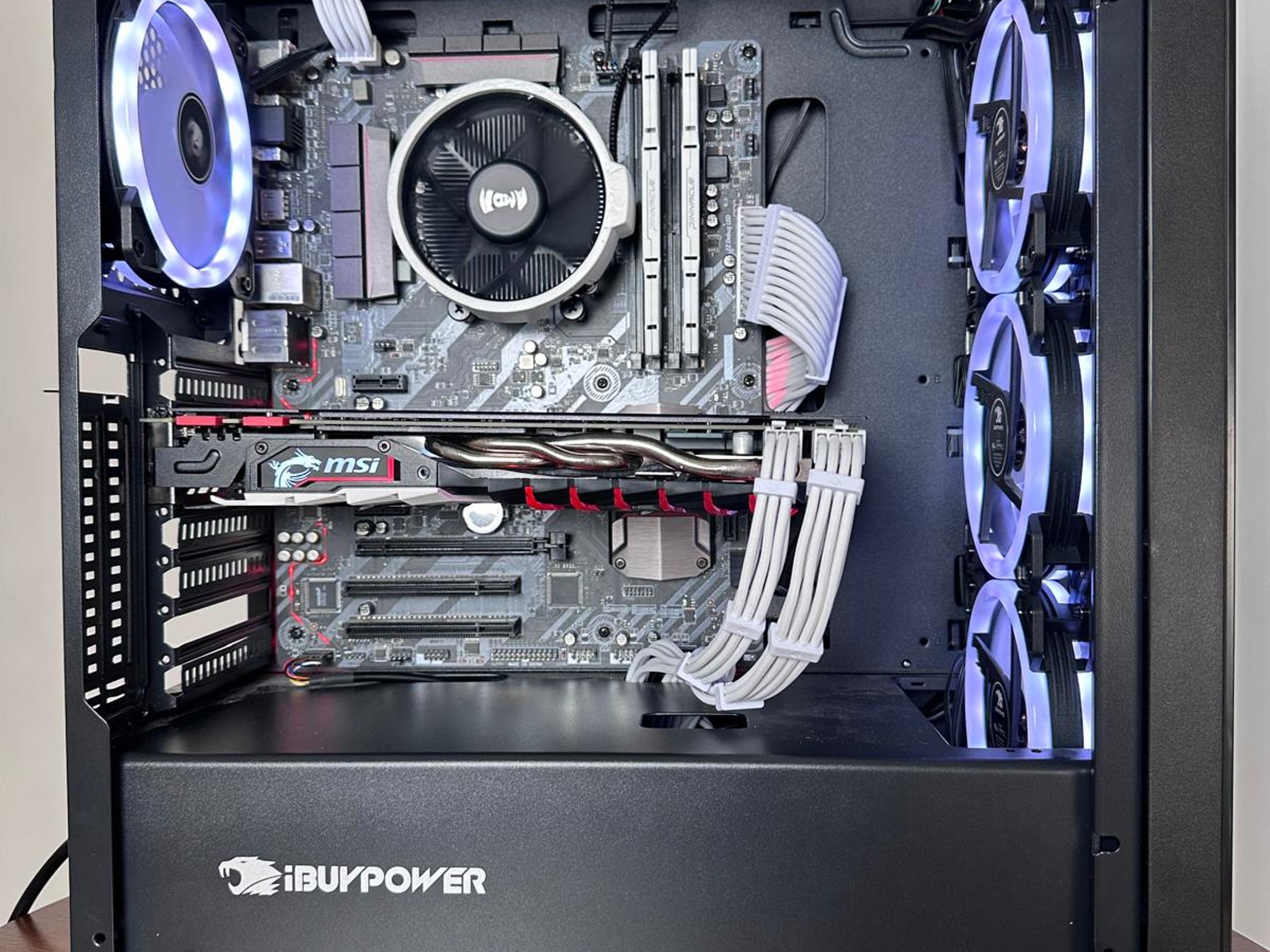 𝘿𝙀𝙋𝙏𝙃 | Ryzen 5 2600, GTX 1070, 16GB RAM, 1.5 TB Storage Black Minimalist Productivity Gaming PC
