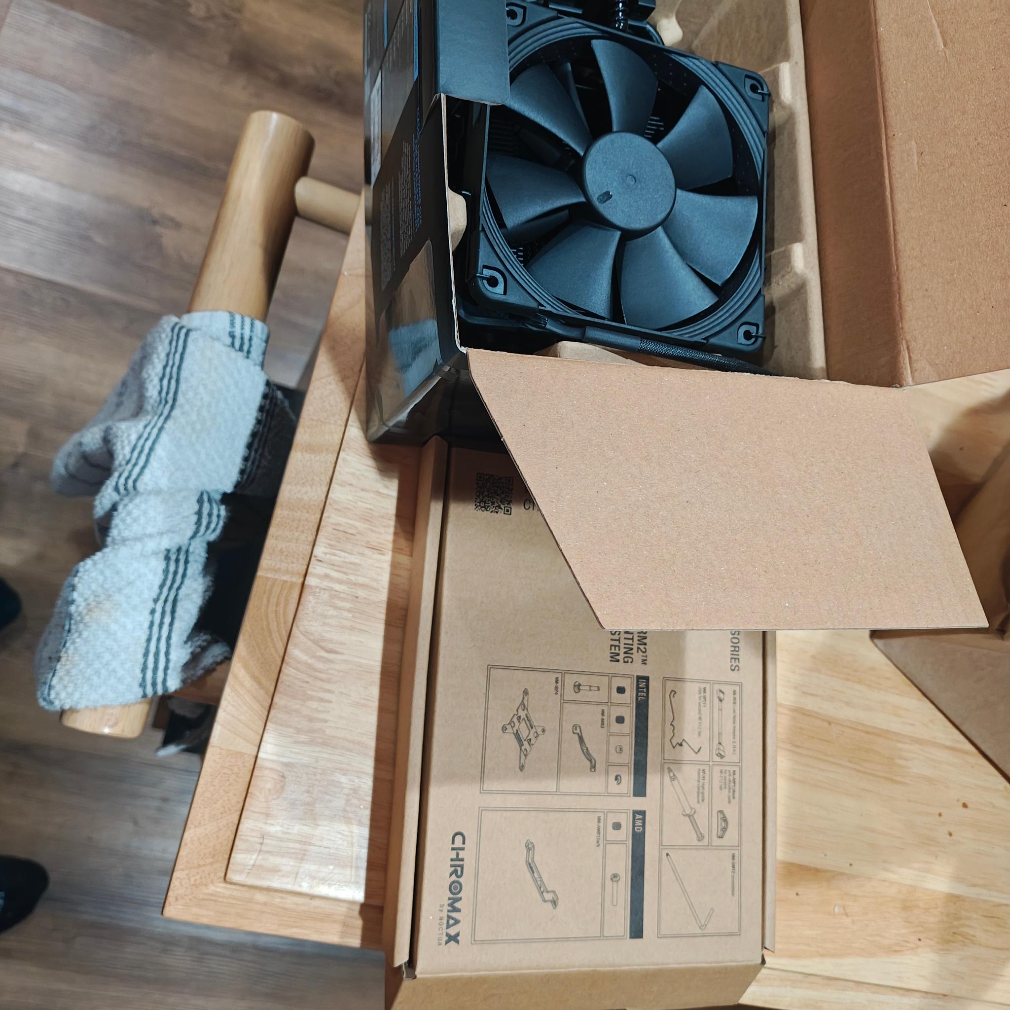 USED, LIKE NEW, BLACK NOCTUA NH-U12S