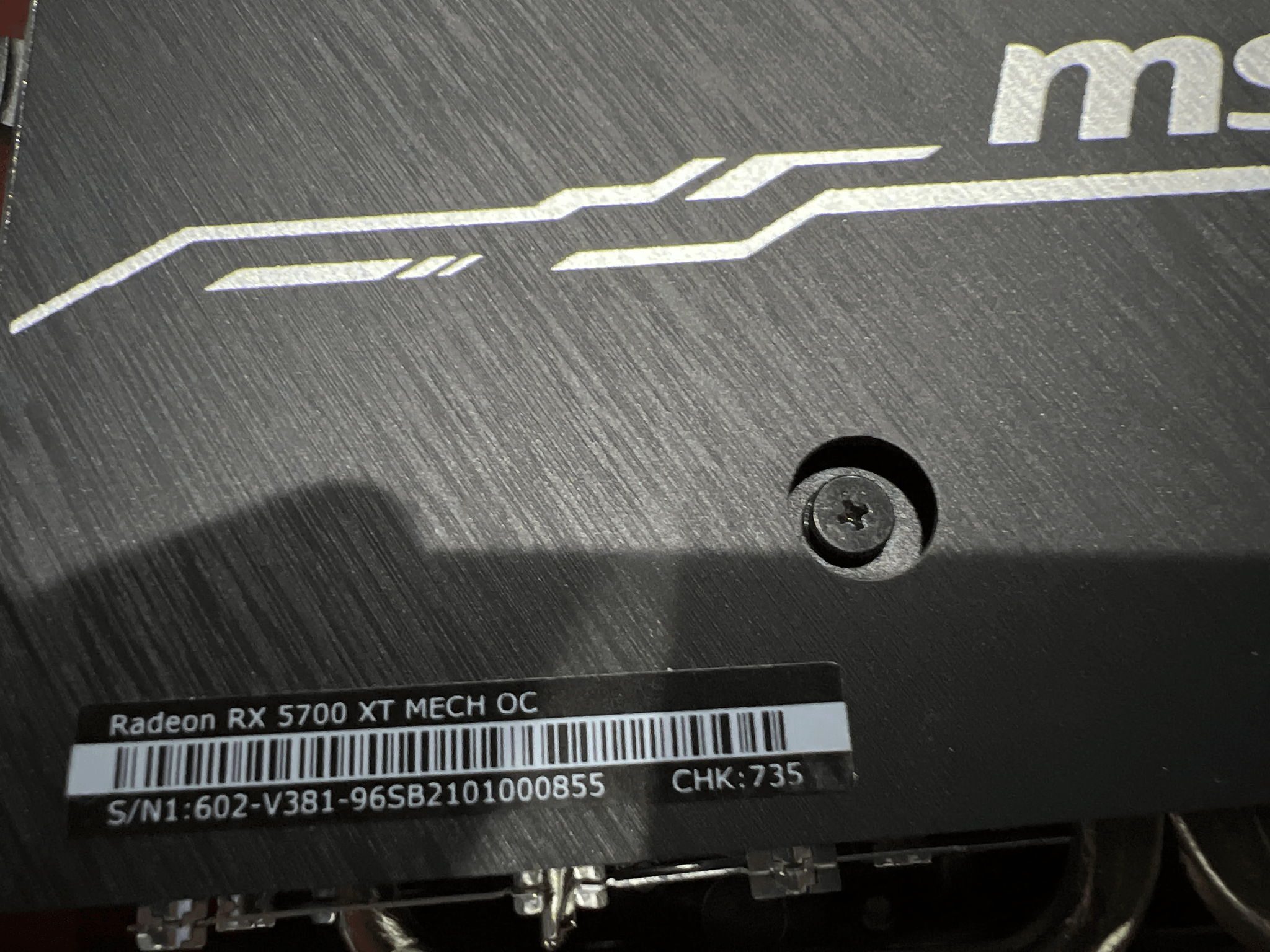 MSI Radeon RX 5700 XT 8 GB Video Card