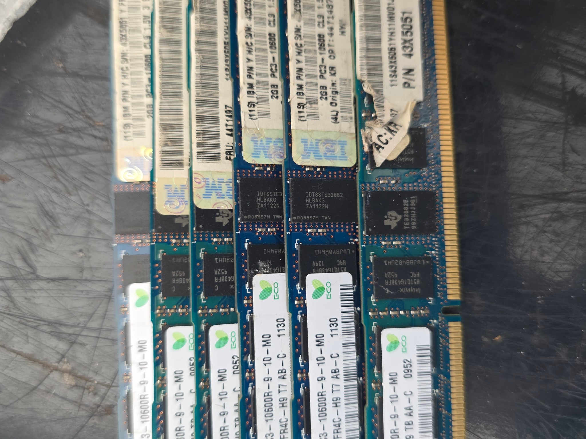 Samsung, Atech, Lenovo, HP, Elpida Used Memory Ram