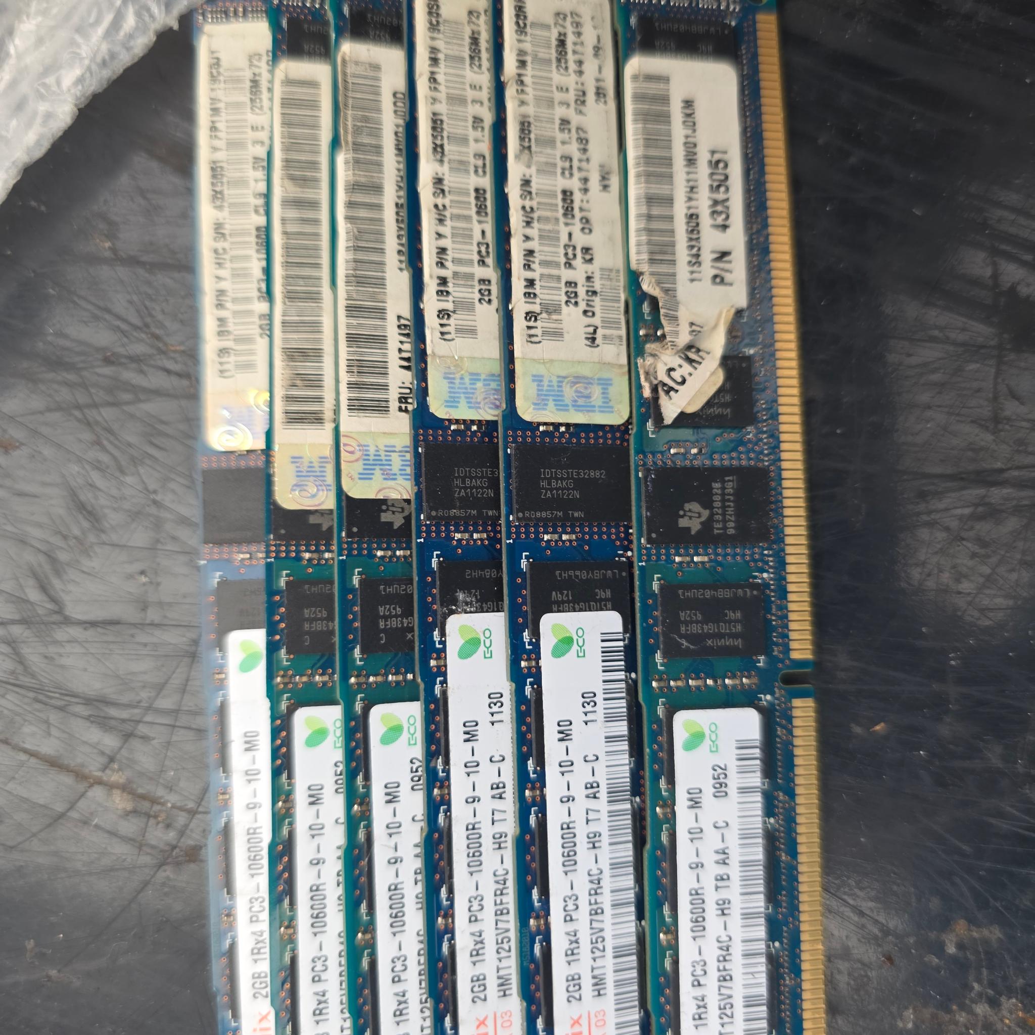 Samsung, Atech, Lenovo, HP, Elpida Used Memory Ram