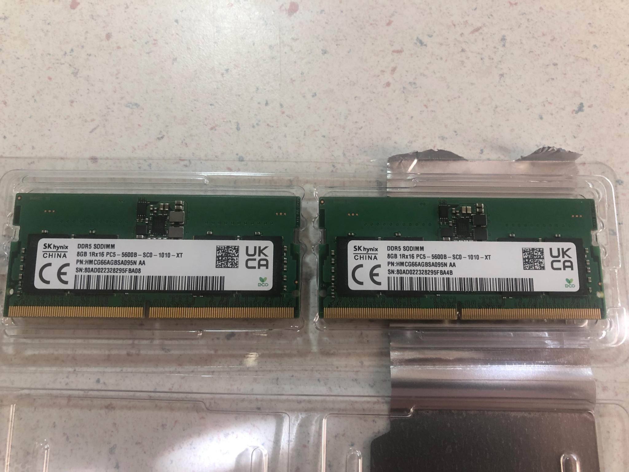 SK Hynix 2x8Gb DDR5 5600 Mhz SODIMM
