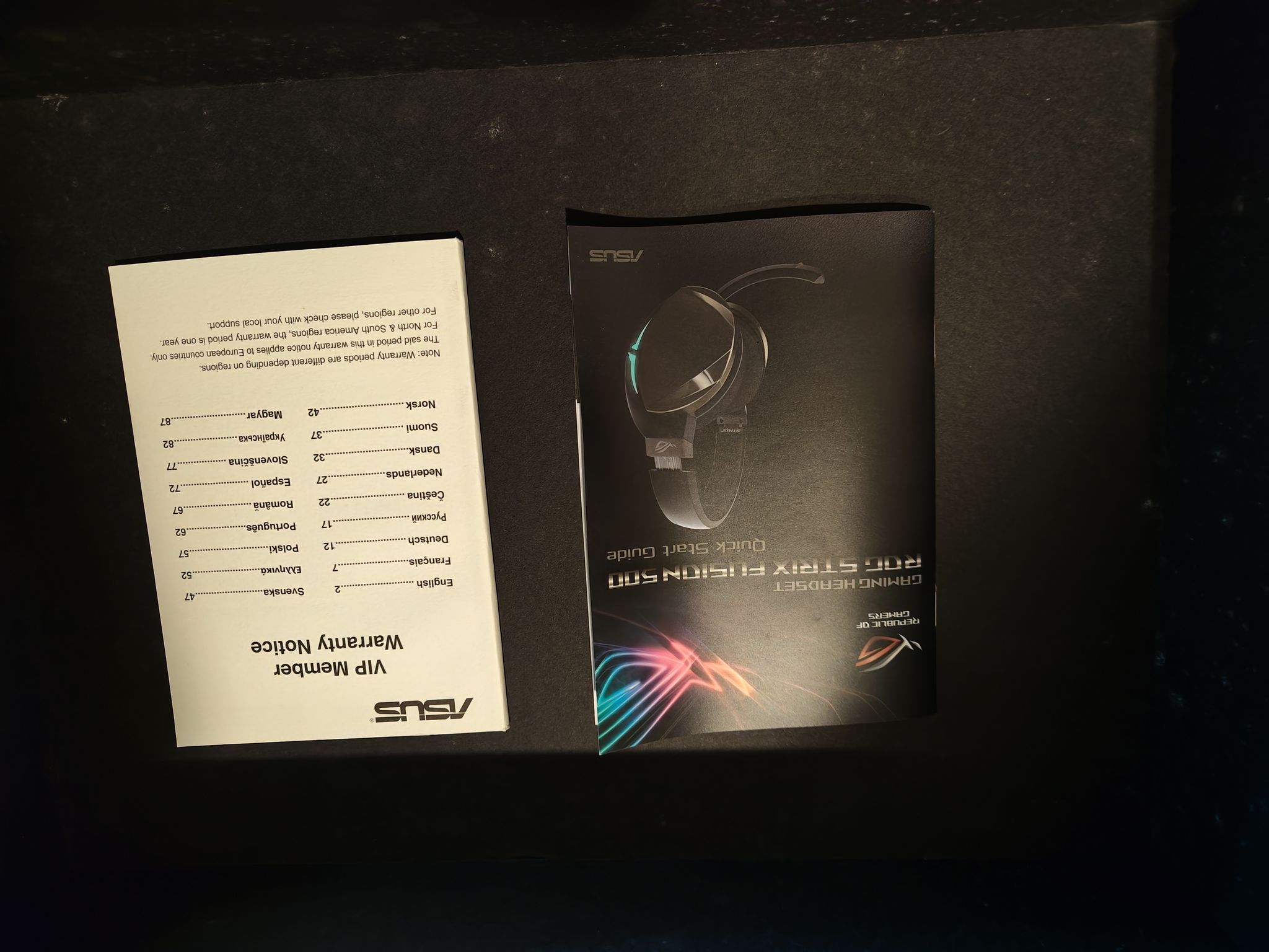 Asus ROG strix fusion 500 gaming headphone with virtual 7.1 surround