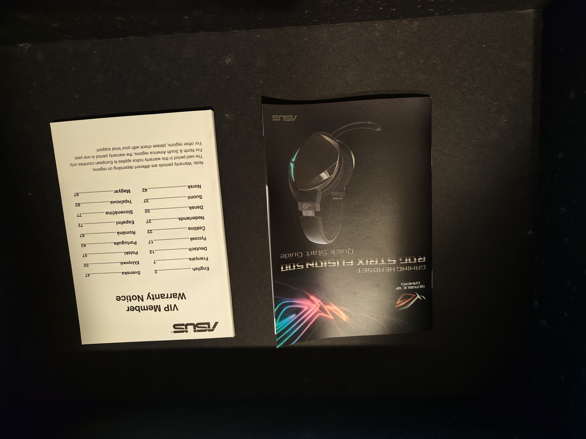 Asus ROG strix fusion 500 gaming headphone with virtual 7.1 surround