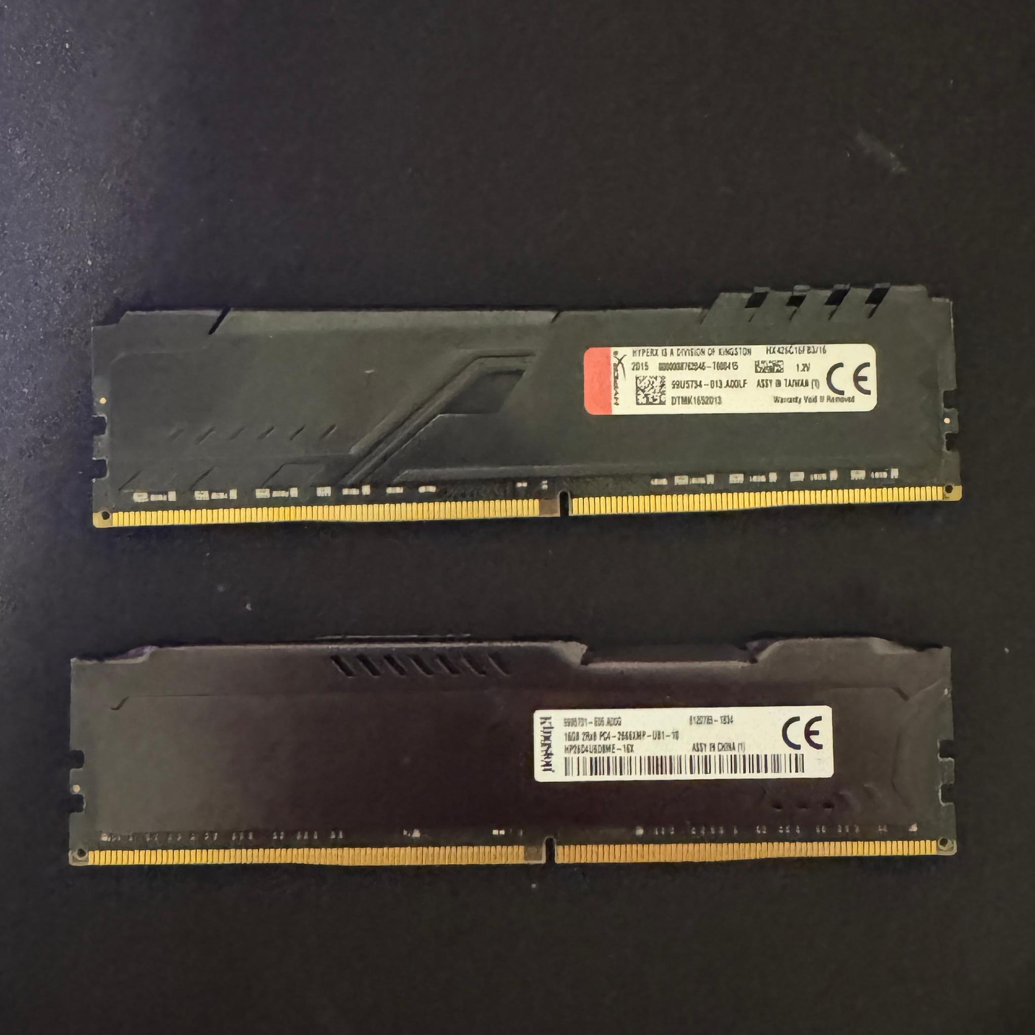 Ddr4 32gb (16gb x2) hyperx fury