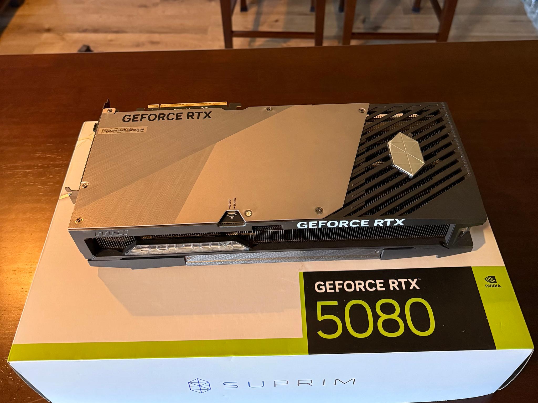 MSI GeForce RTX 5080 SUPRIM X 16GB GDDR7 – Used, Great Condition