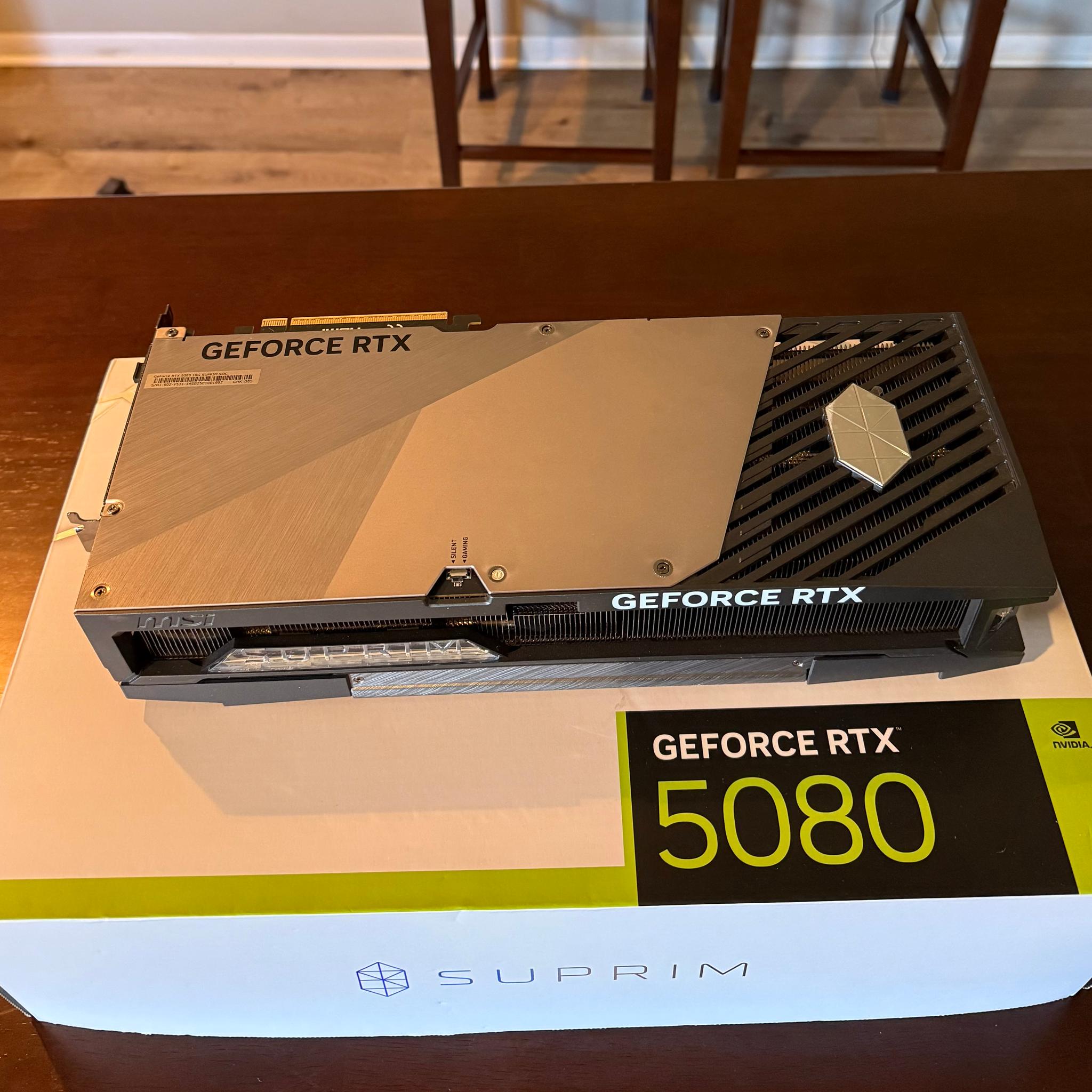 MSI GeForce RTX 5080 SUPRIM X 16GB GDDR7 – Used, Great Condition