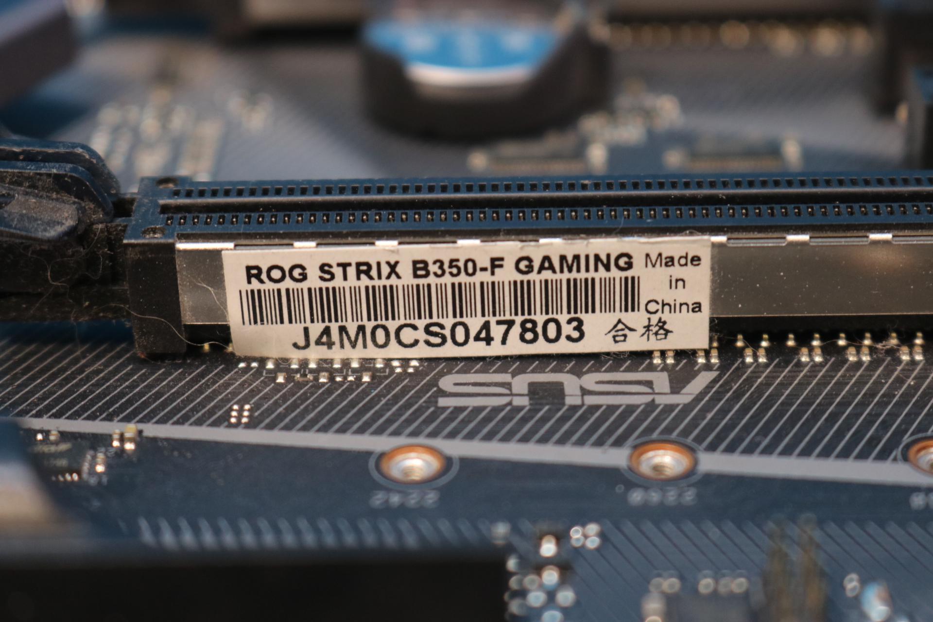 *Newest BIOS* ASUS ROG Strix B350-F Gaming AMD Socket AM4 DDR4 ATX Desktop Motherboard & I/O Shield