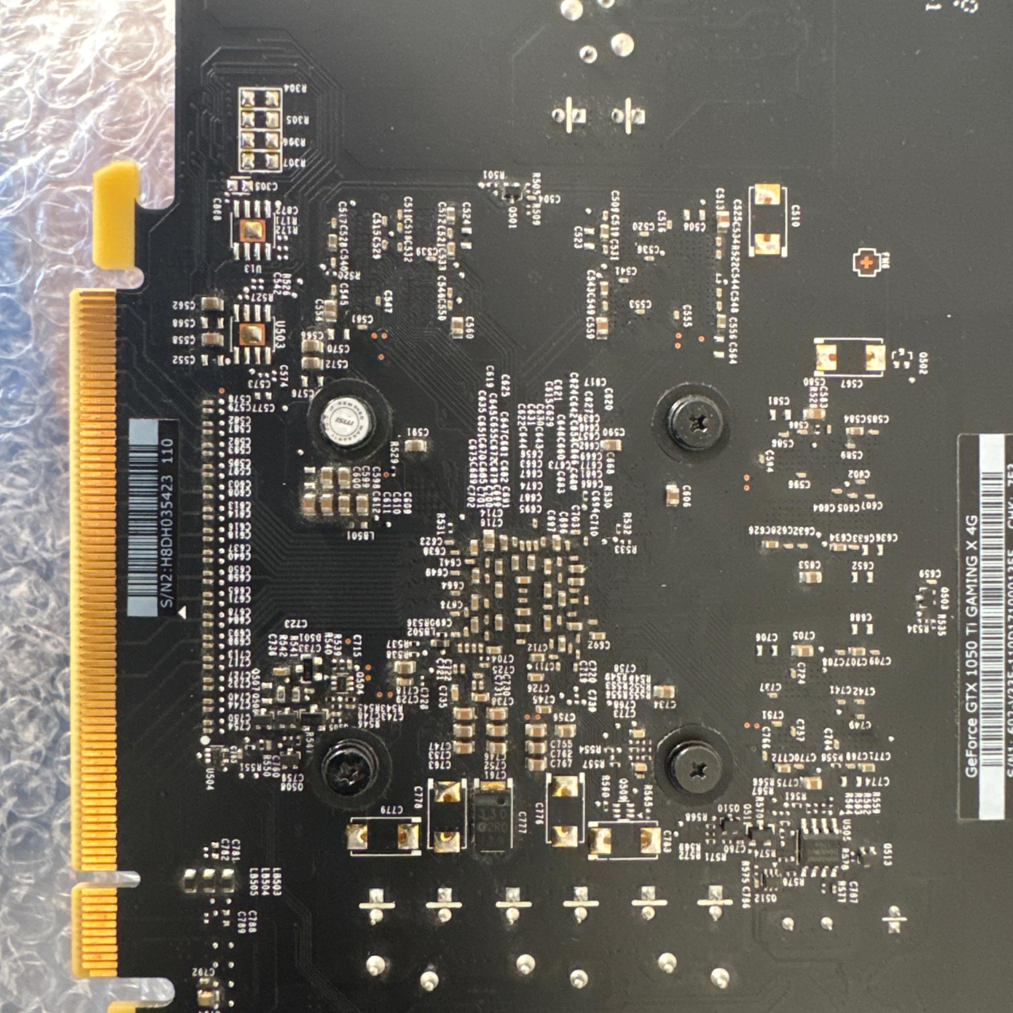 MSI GTX 1050 Ti Gaming X